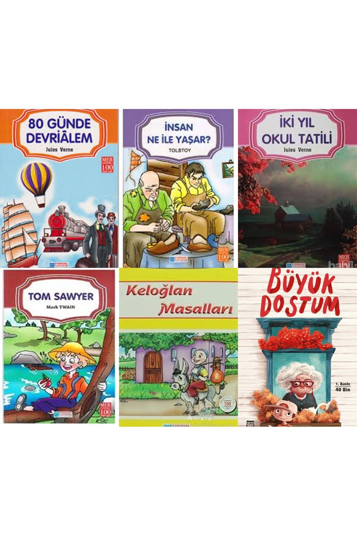 Evrensel Yayınları İLK OKUL YAZ TATİLİ OKUMA SETİ 6 KİTAP