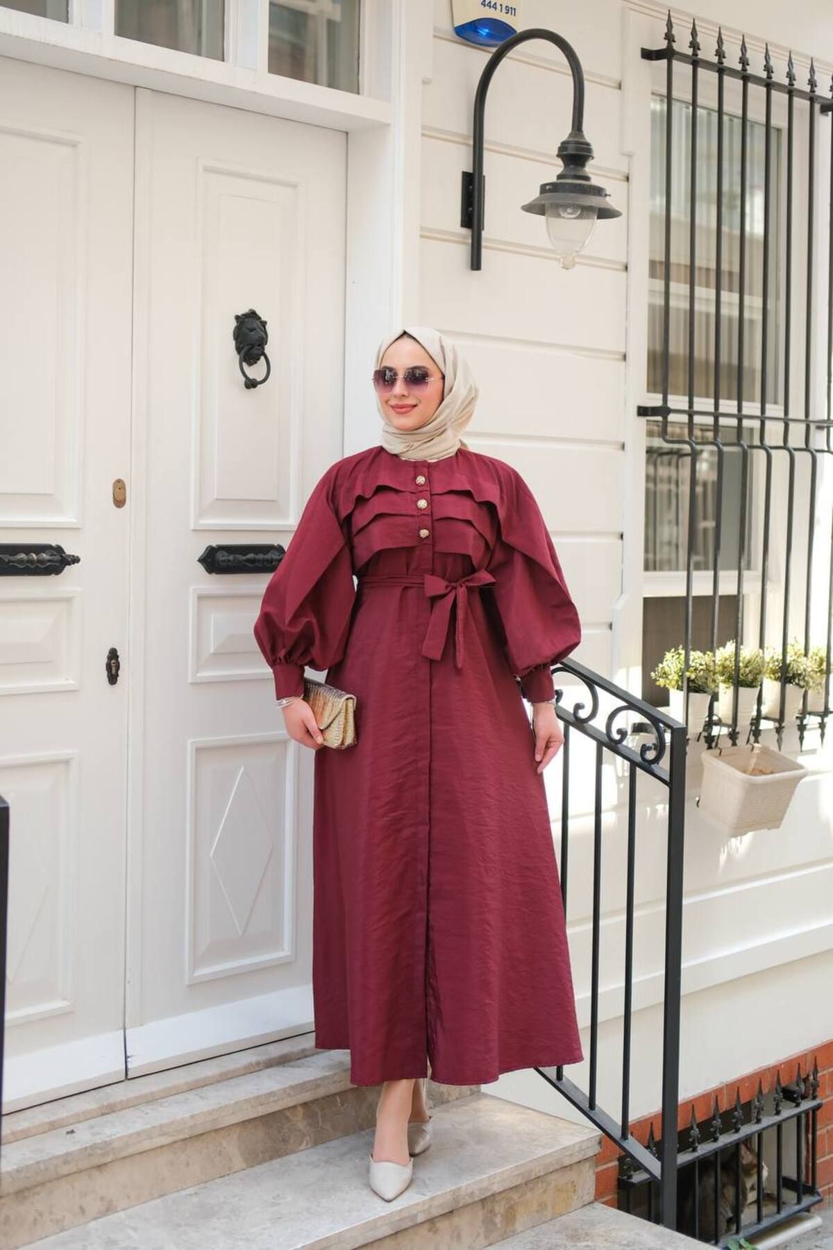 Butik Ebrar Uzun Tesettür Elbise