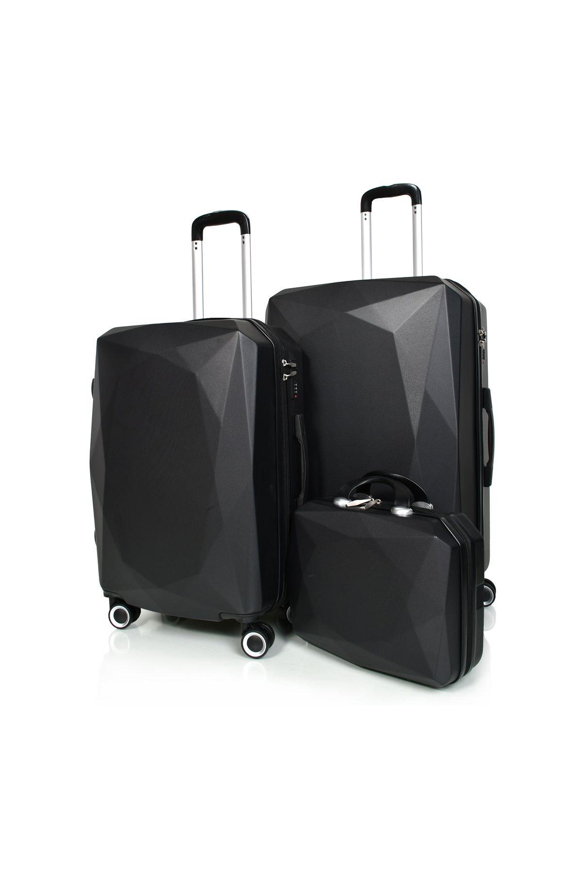 MORANO-Morano 4-Piece Luggage Set Durable and Lightweight Spinner Wheeled Suitcase with Numbered Security Lock 3