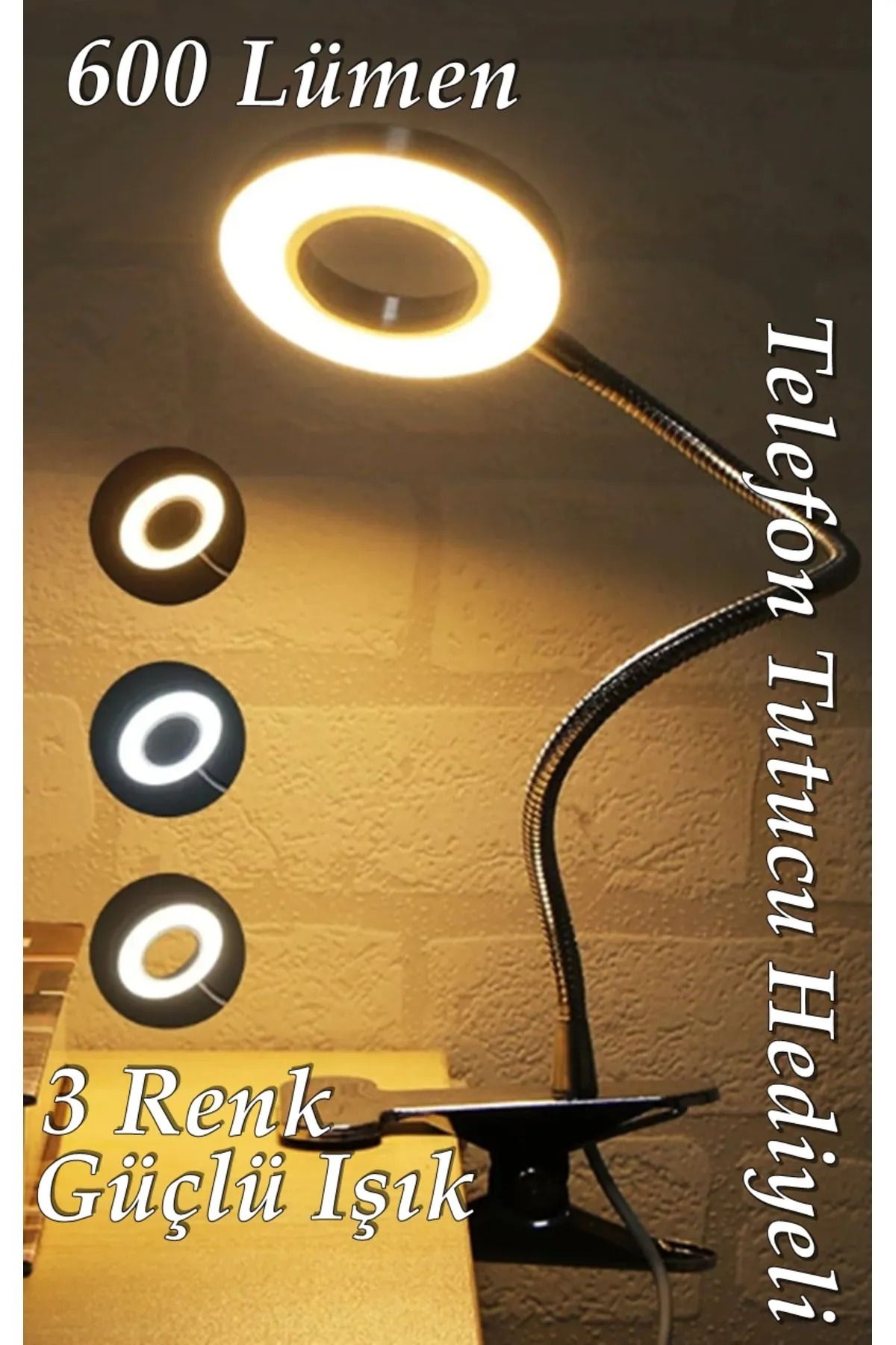 sorbi 9 Mod Led Çok Fonksiyonlu Akrobat Masa Lambası Şiddeti Ayarlanabilir 3 Farklı Işık Rengi Usb