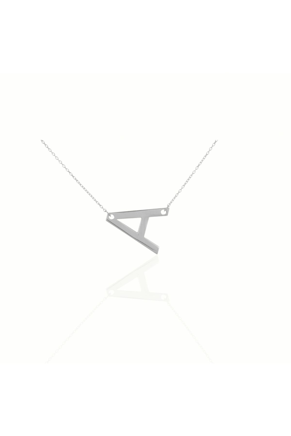 Klart Jewellery Büyük Harf Kolyesi 925 ayar Gümüş Harfli Kolye