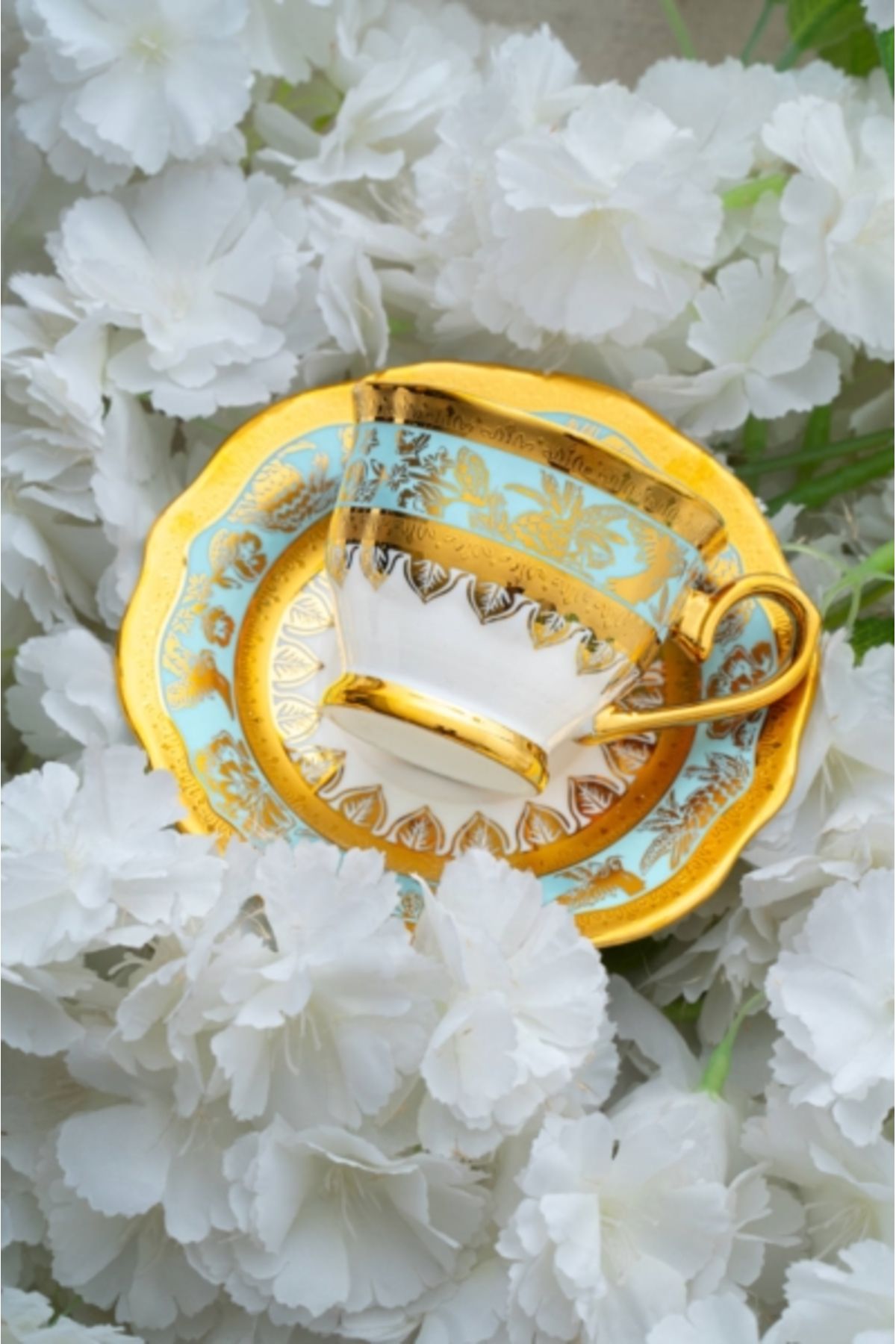 ACAR HXF-06927 Harmonie Mavi 6lı Kahve Fincan Takımı