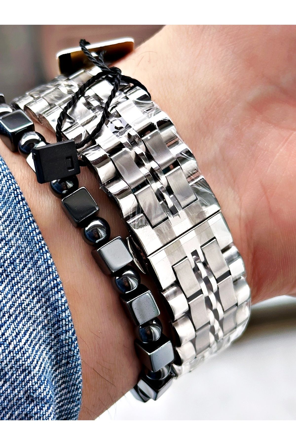 Reward-Silver Color Square Model Functions Active Men's Wristwatch + Bracelet 4