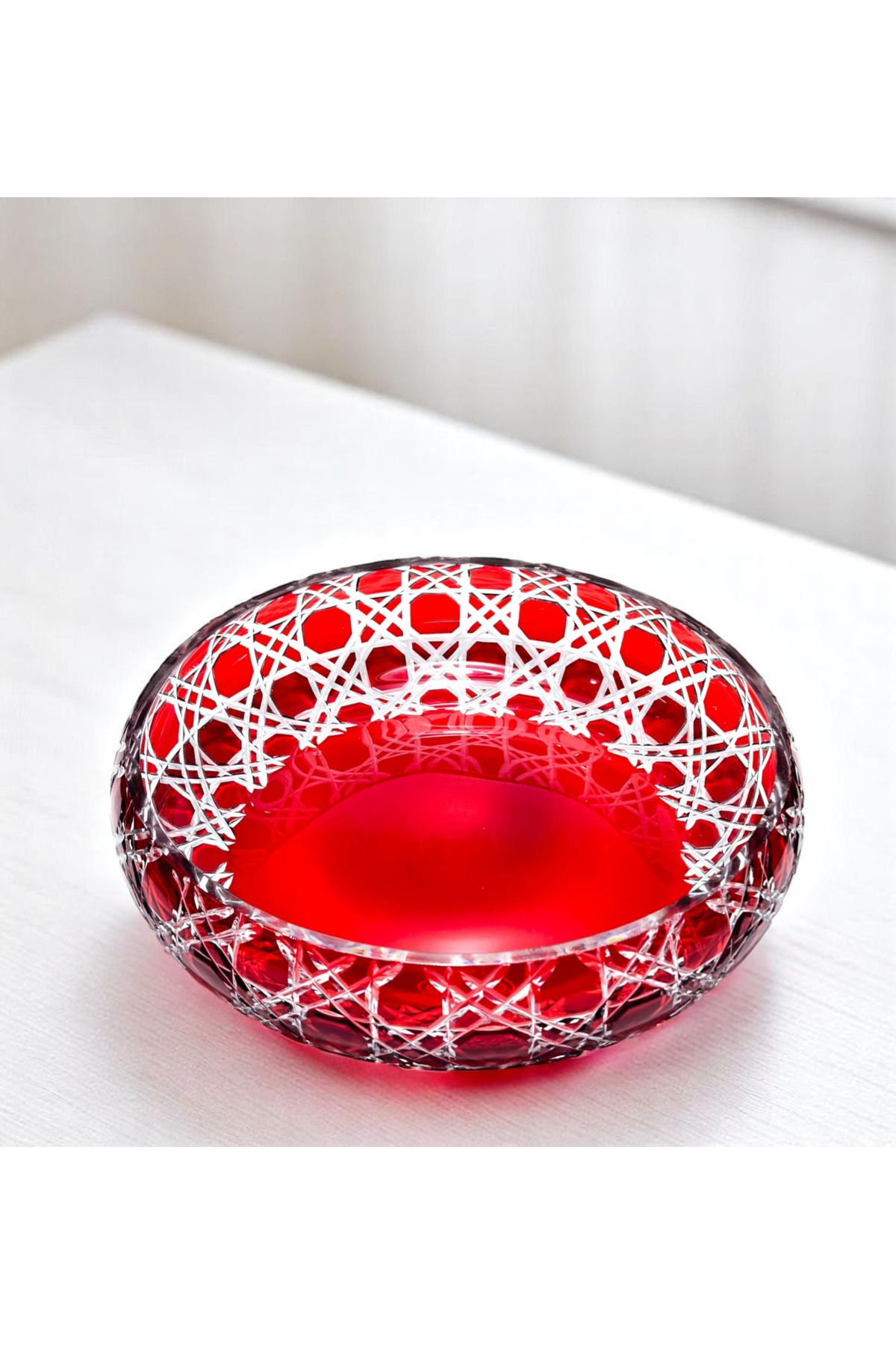 Akden Kristal KRİSTAL KESME DEKOR EL İŞÇİLİĞİ SOFRA KASE