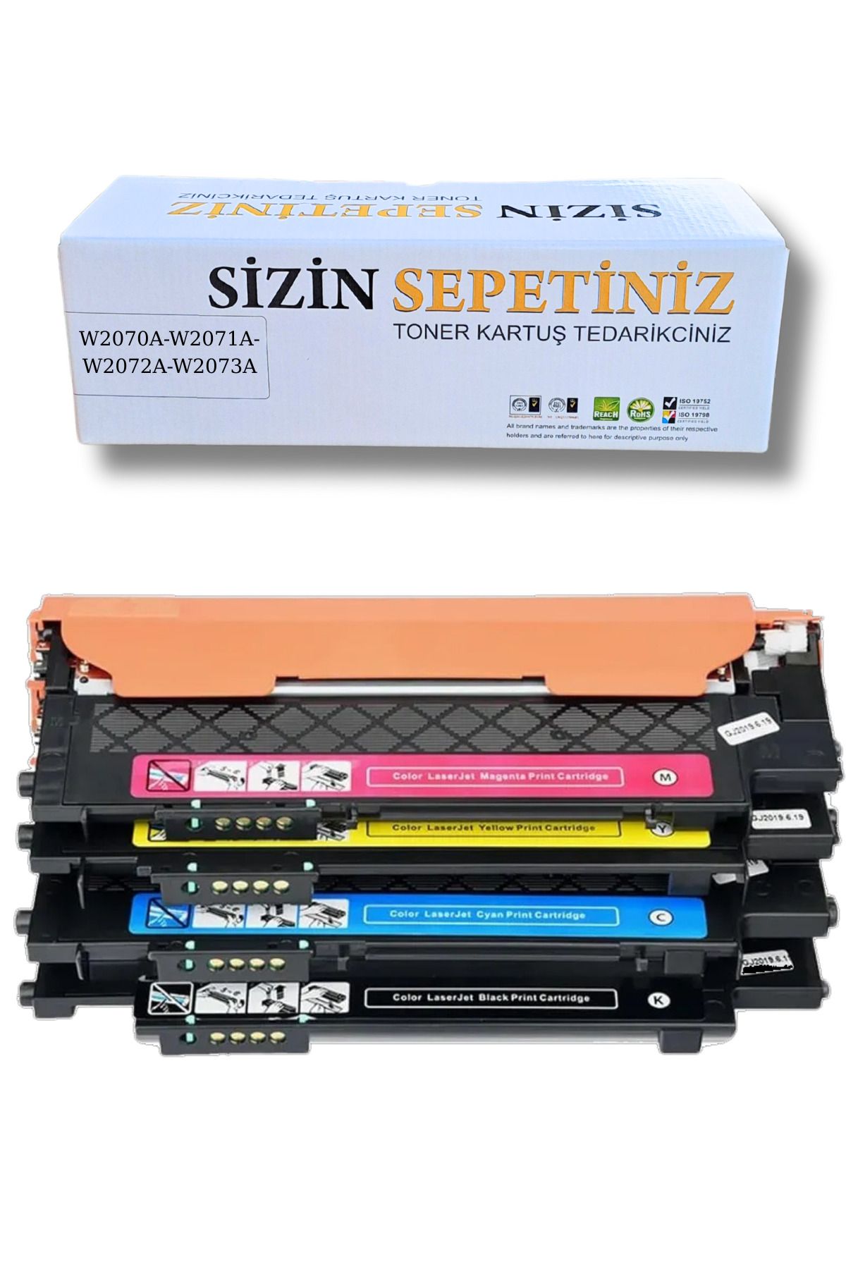 HP Color Laser MFP 179fwg 178nwg 179fnw 178nw 150a 150nw W2070A W2071A W2072A W2073A SET ÇİPLİ