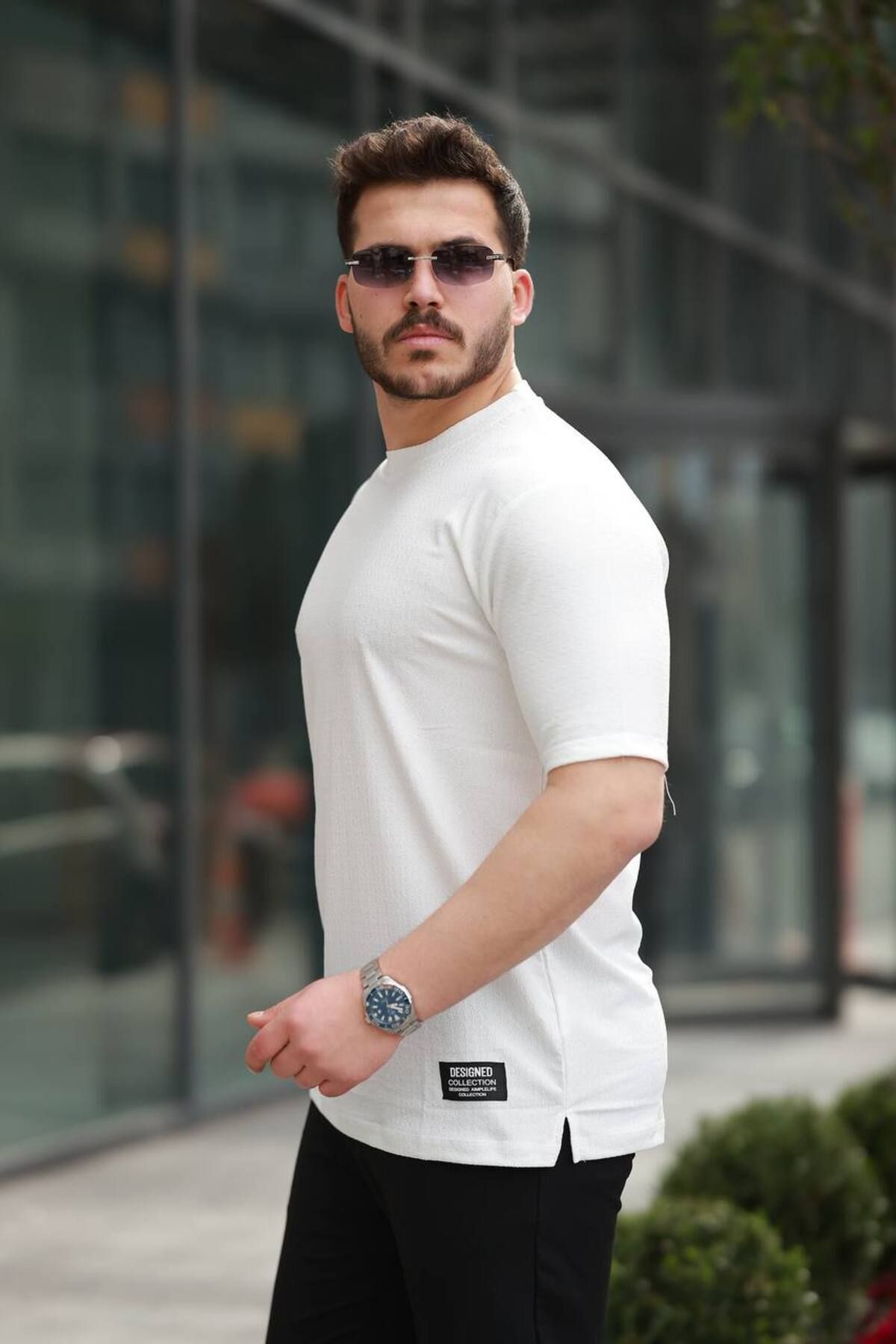 YUNED Unisex Node Desenli Jakar T-shirt