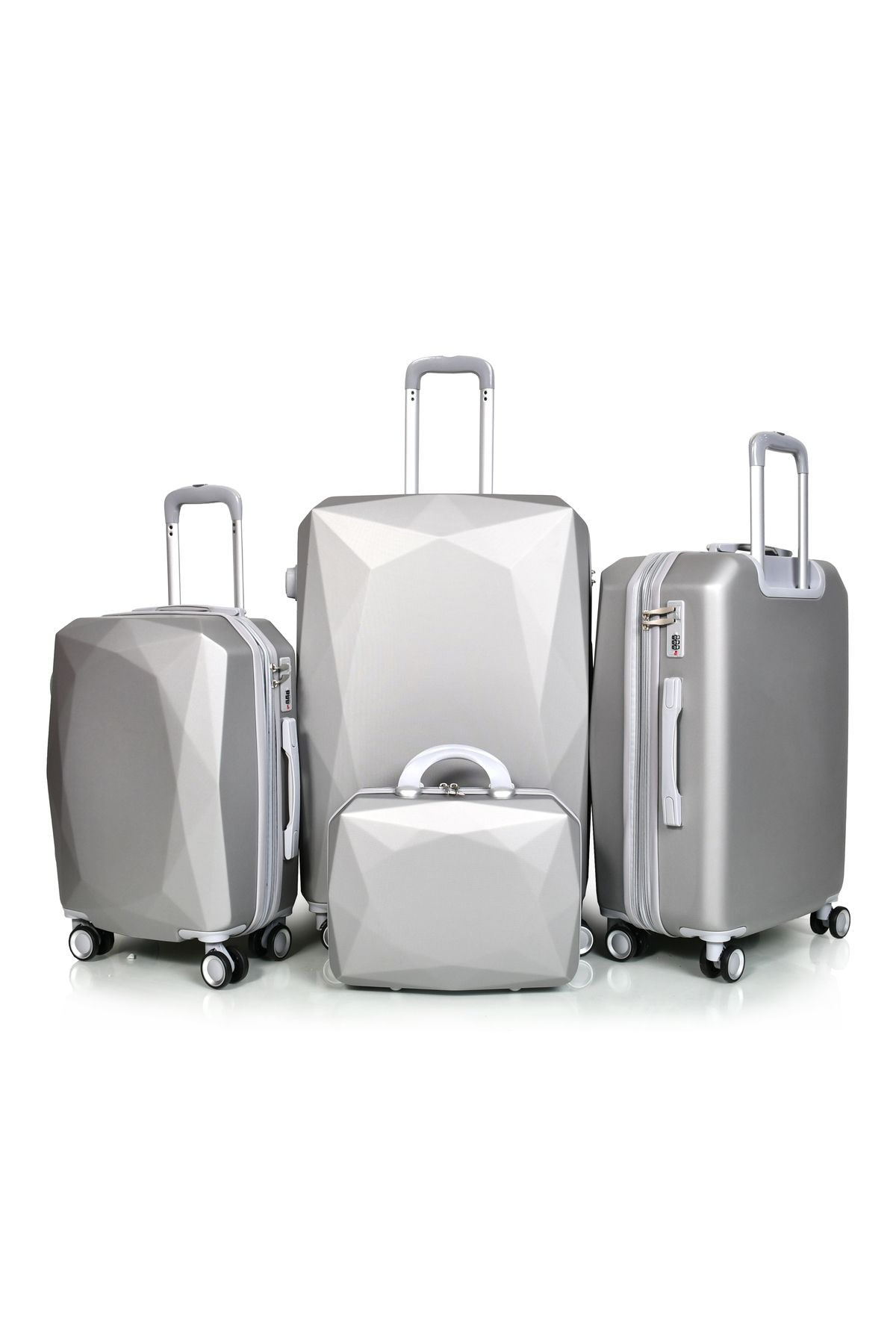 MORANO-Morano 4-Piece Luggage Set Durable and Lightweight Spinner Wheeled Suitcase with Numbered Security Lock 2
