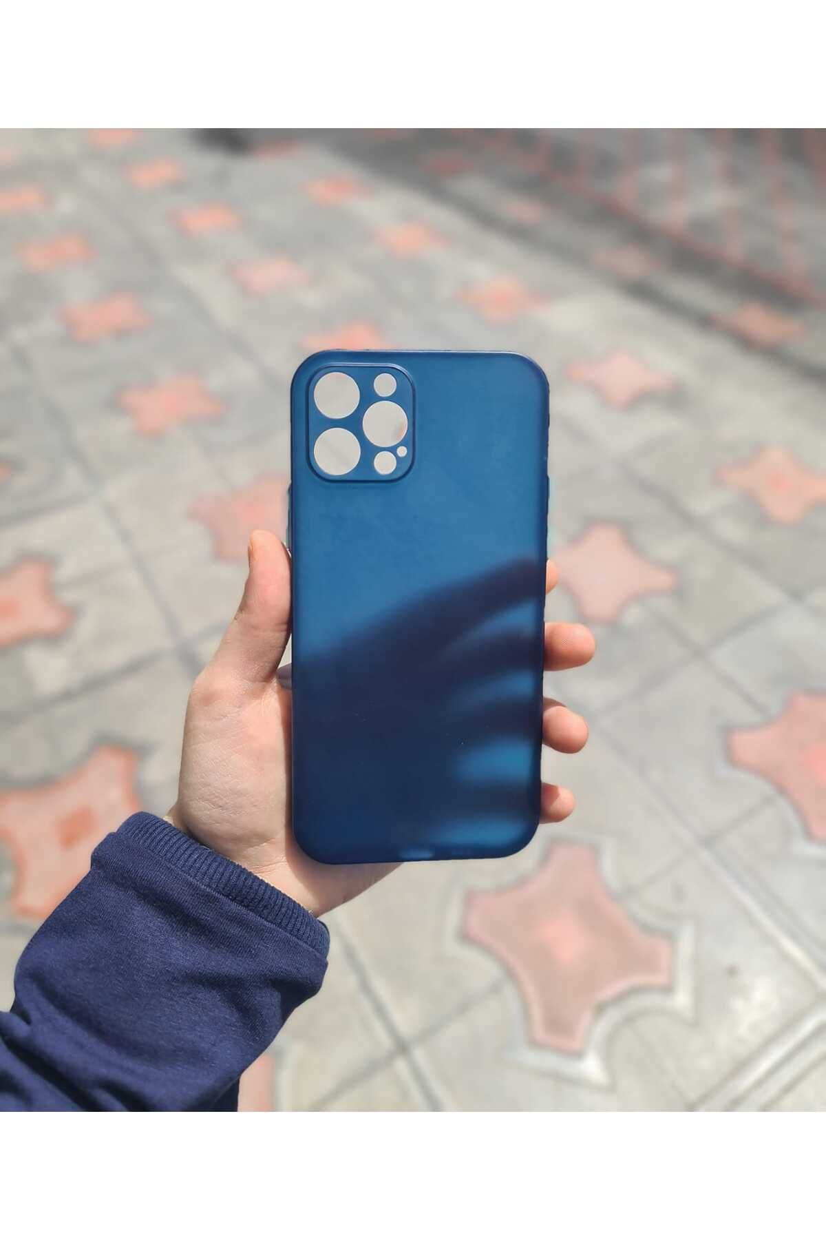 CEP-HANE Apple İphone 12 Pro Yan Tuşlar Renkli Şeffaf Kılıf