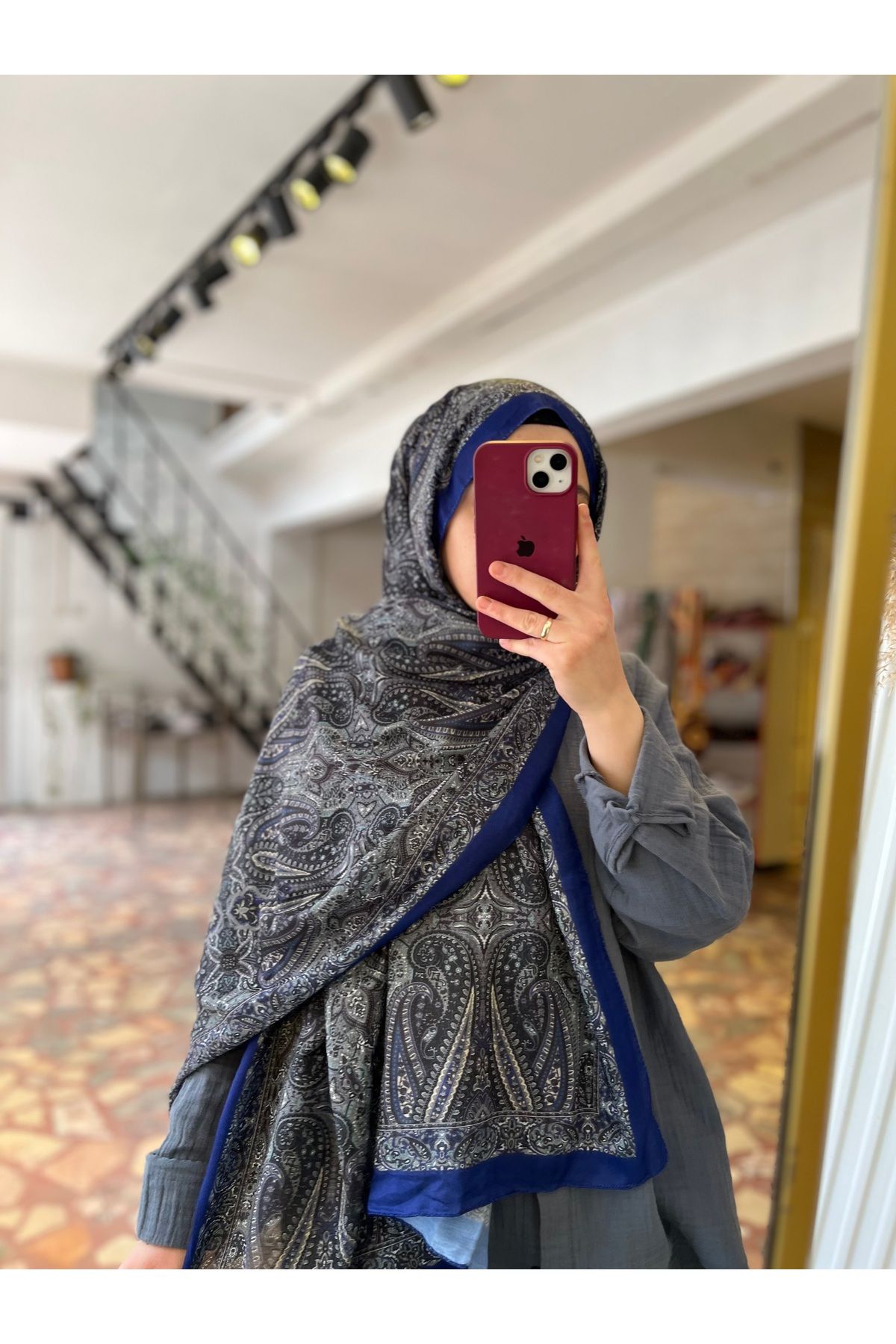 Neva Etnik Desen Şal