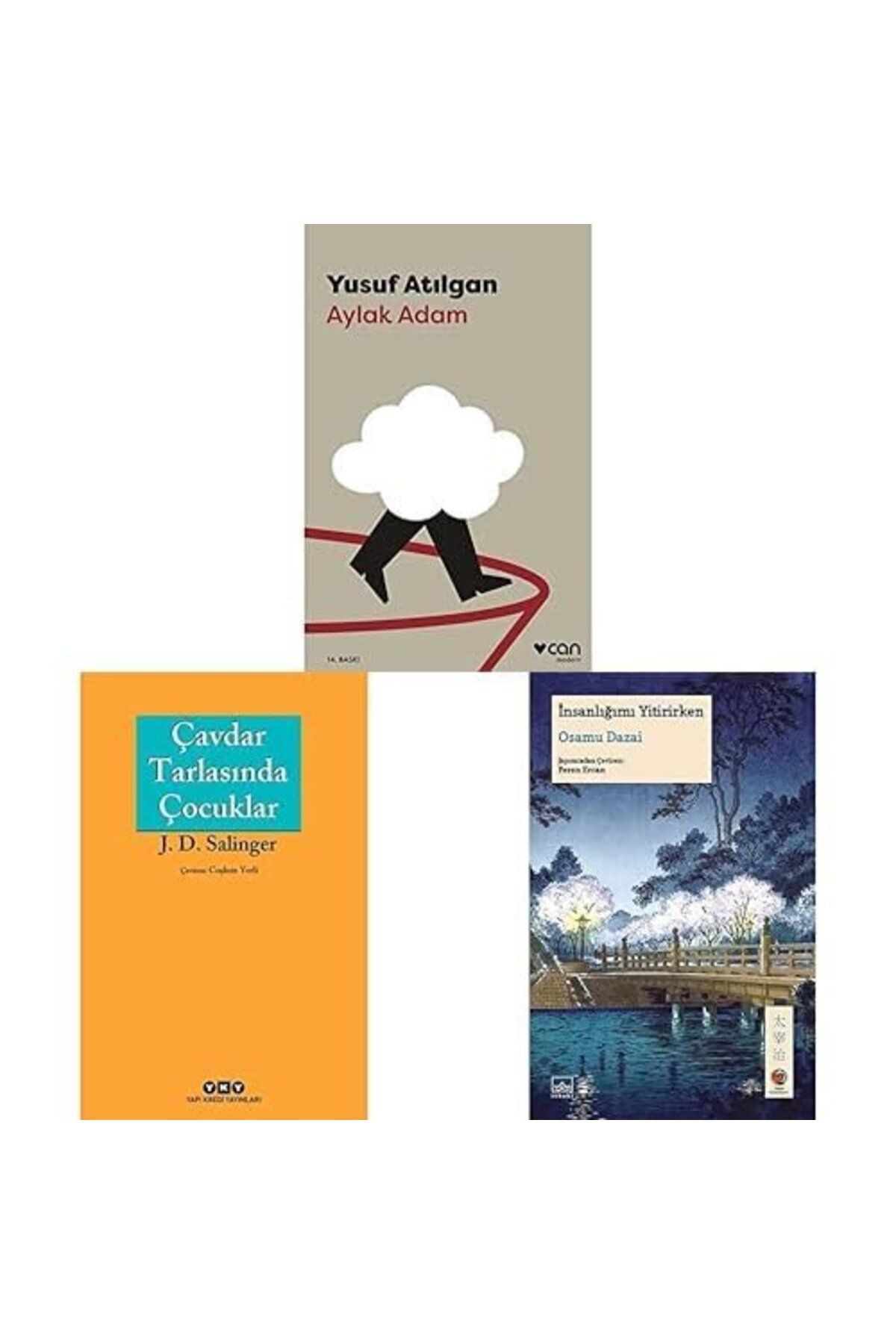 Can Yayınları aylak adam + cavdar tarlasinda cocuklar + insanligimi yitirirken = 3 set