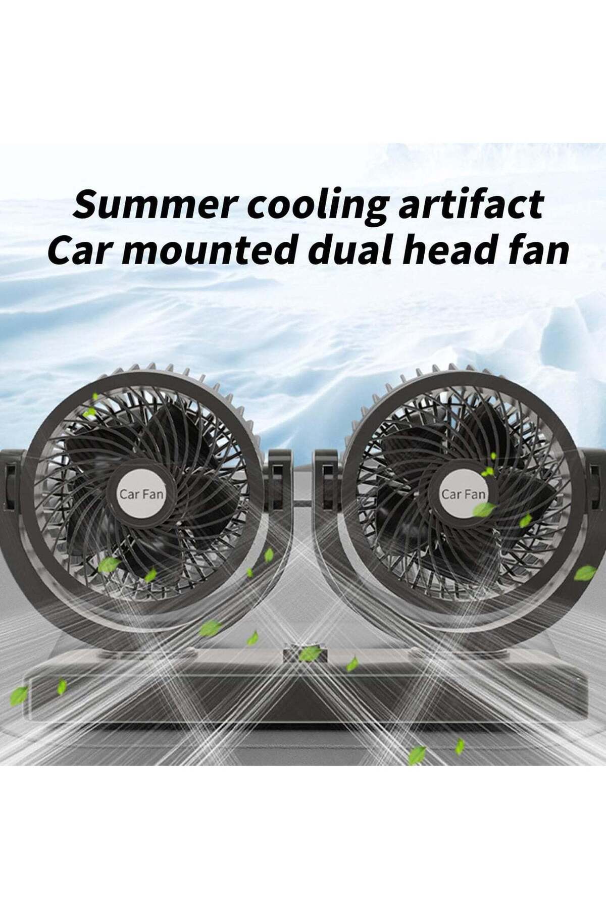 Denx-A Car Fan With A Strong Performance That Guarantees The Distribution Of Air In Two Directions 4