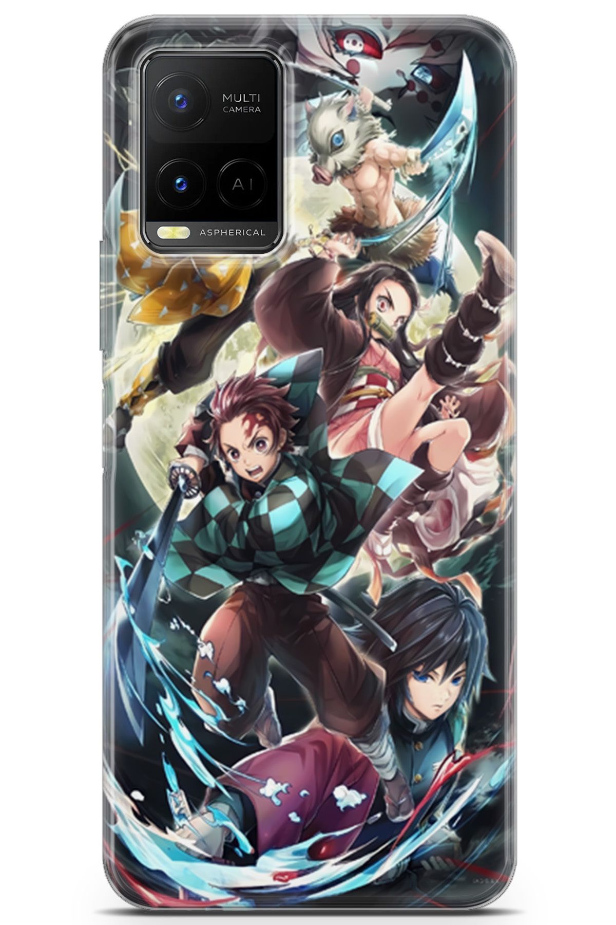 Uvilda Vivo Y32 uyumlu Anime 5 UV Tasarım Demon Slayer I
