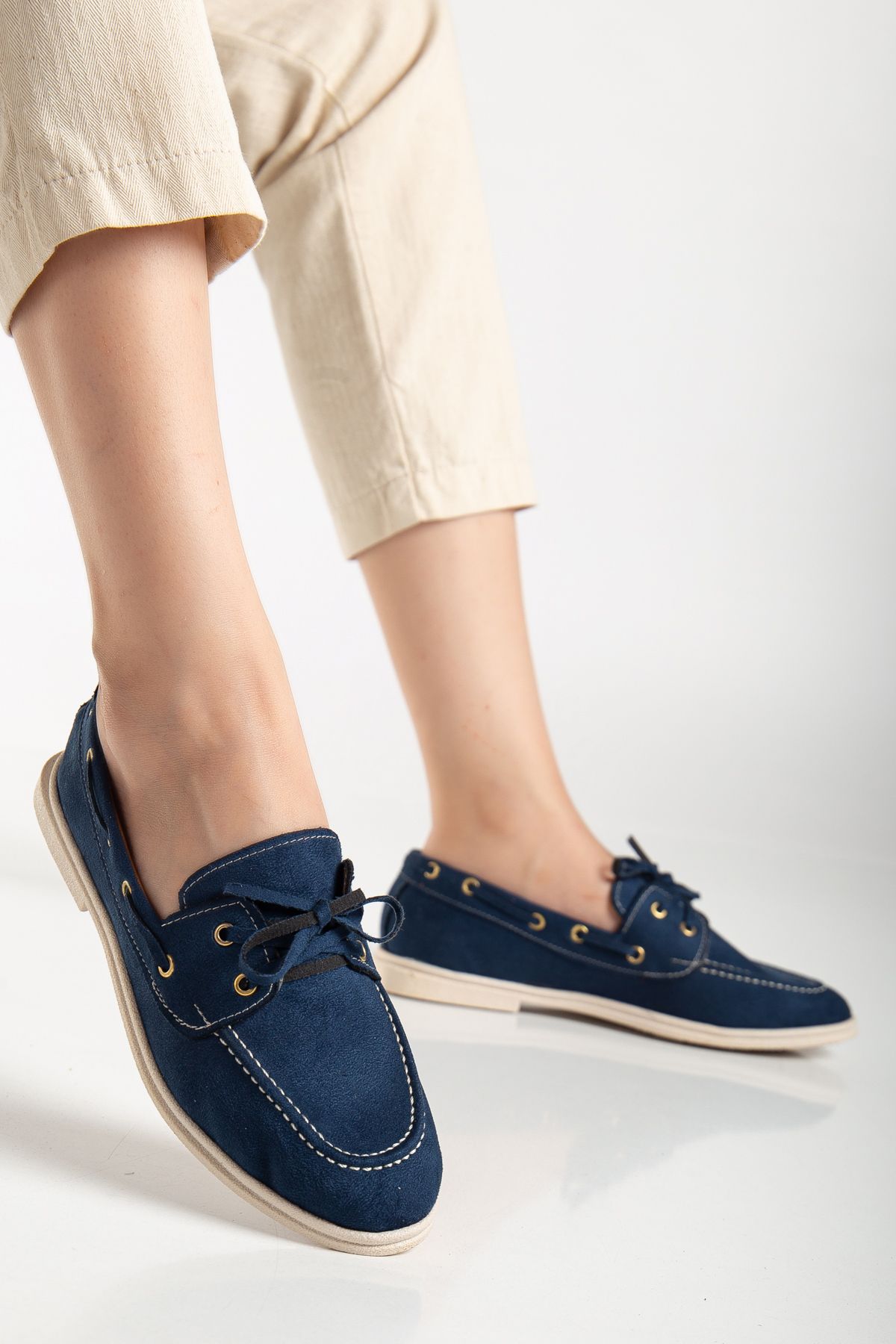 Genetti Kadın Klasik Timberlnd Muadil Model Loafer Ayakkabı Gen2283