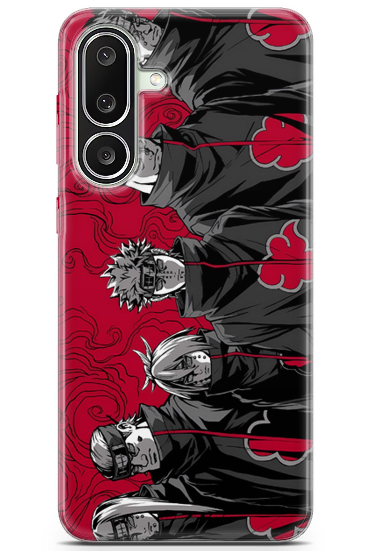 Kordilya Samsung Galaxy M56 uyumlu Manga 13 Telefon Kabı Akatsuki Shippuden Naruto