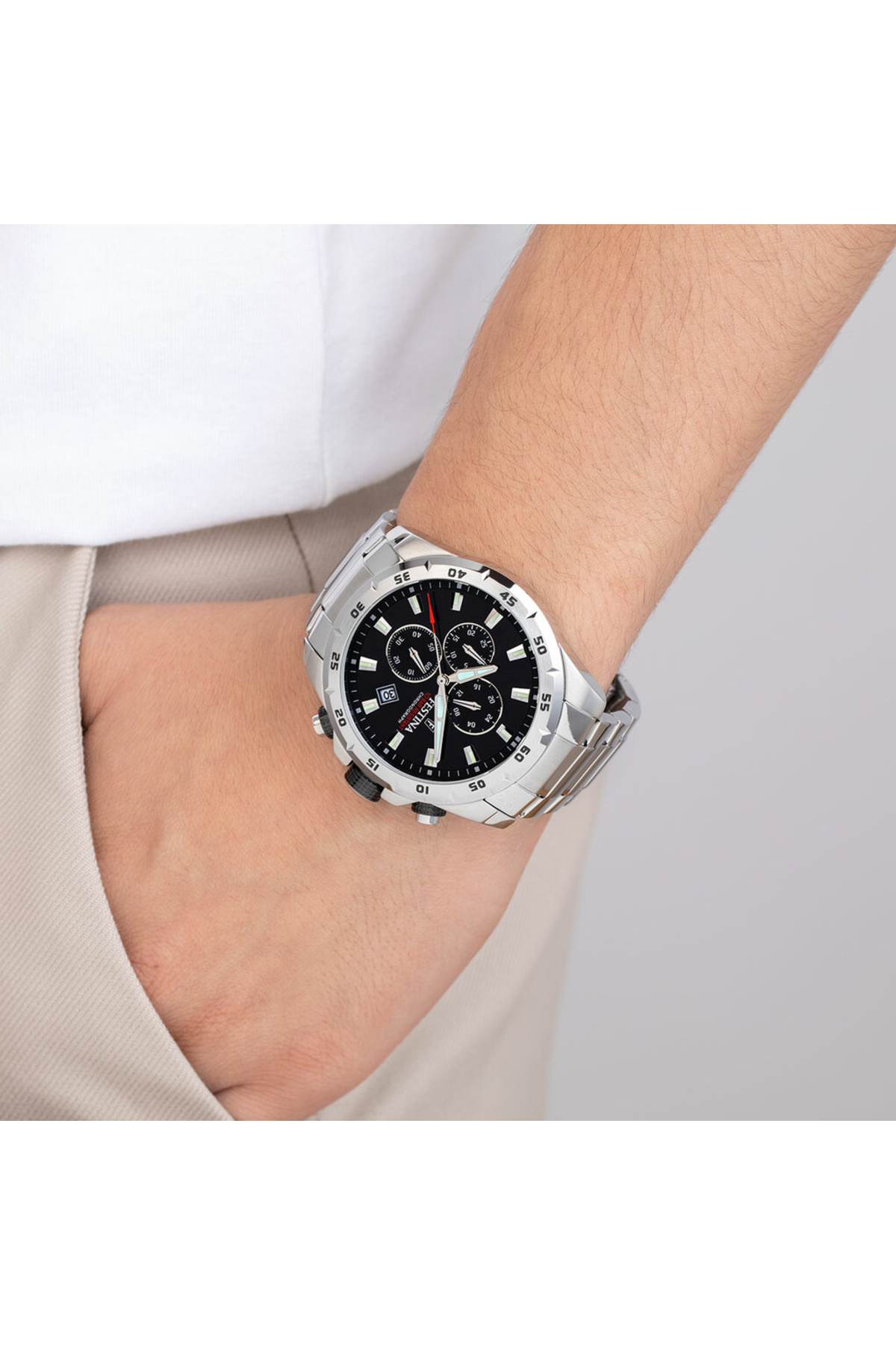FESTİNA-Chrono Sport herren Uhr Silber F20463-4 2
