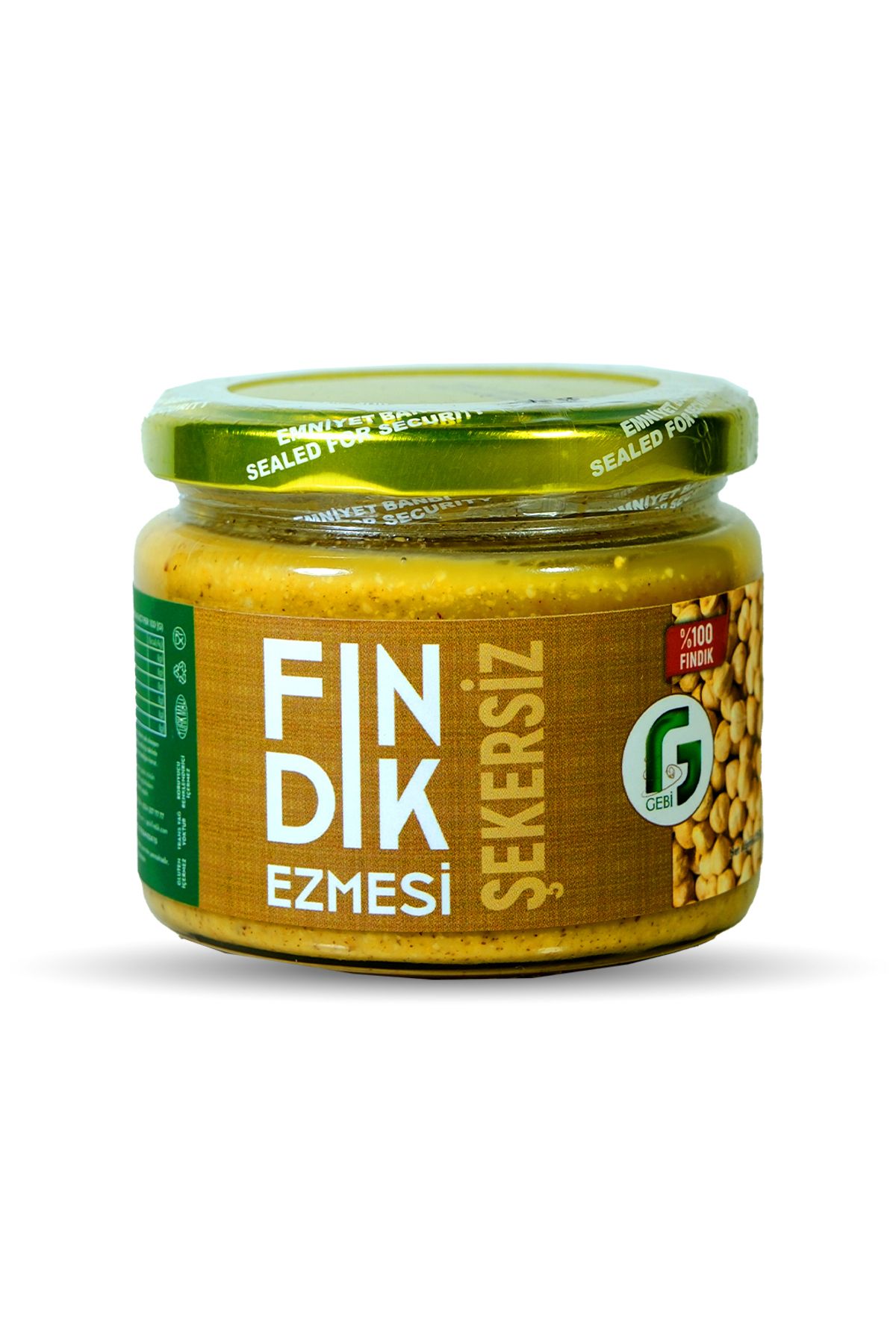 Gebi Şekersiz Fındık Ezmesi %100 Fındık - 250 Gr