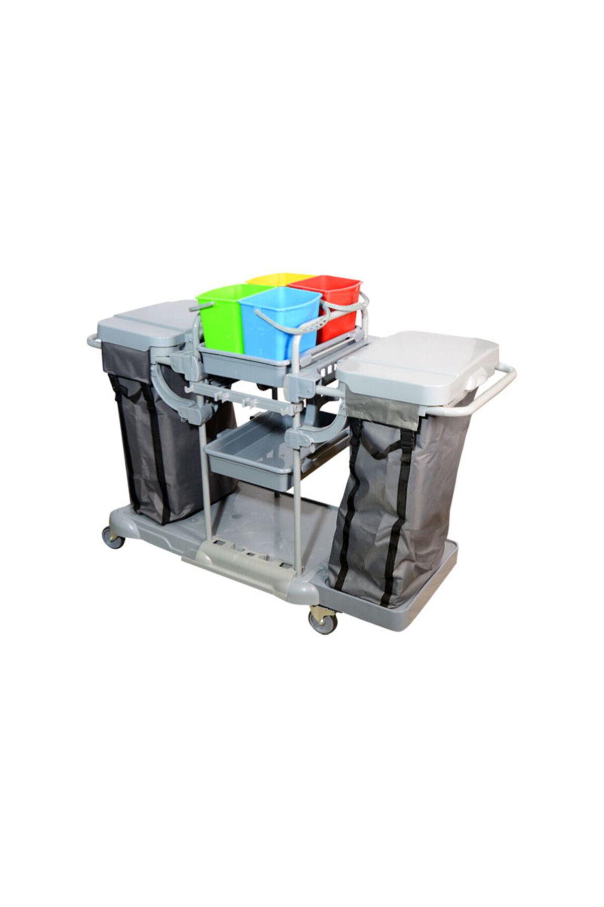 NEMKAR KAT HİZMET ARABASI ÇİFT BRANDALI PLASTİK