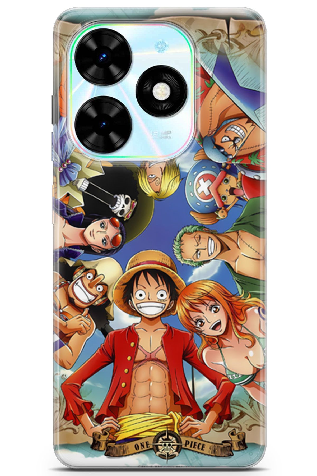 Kordilya Tecno Spark GO 2024 uyumlu Manga 30 Soft Silikon One Piece Anime