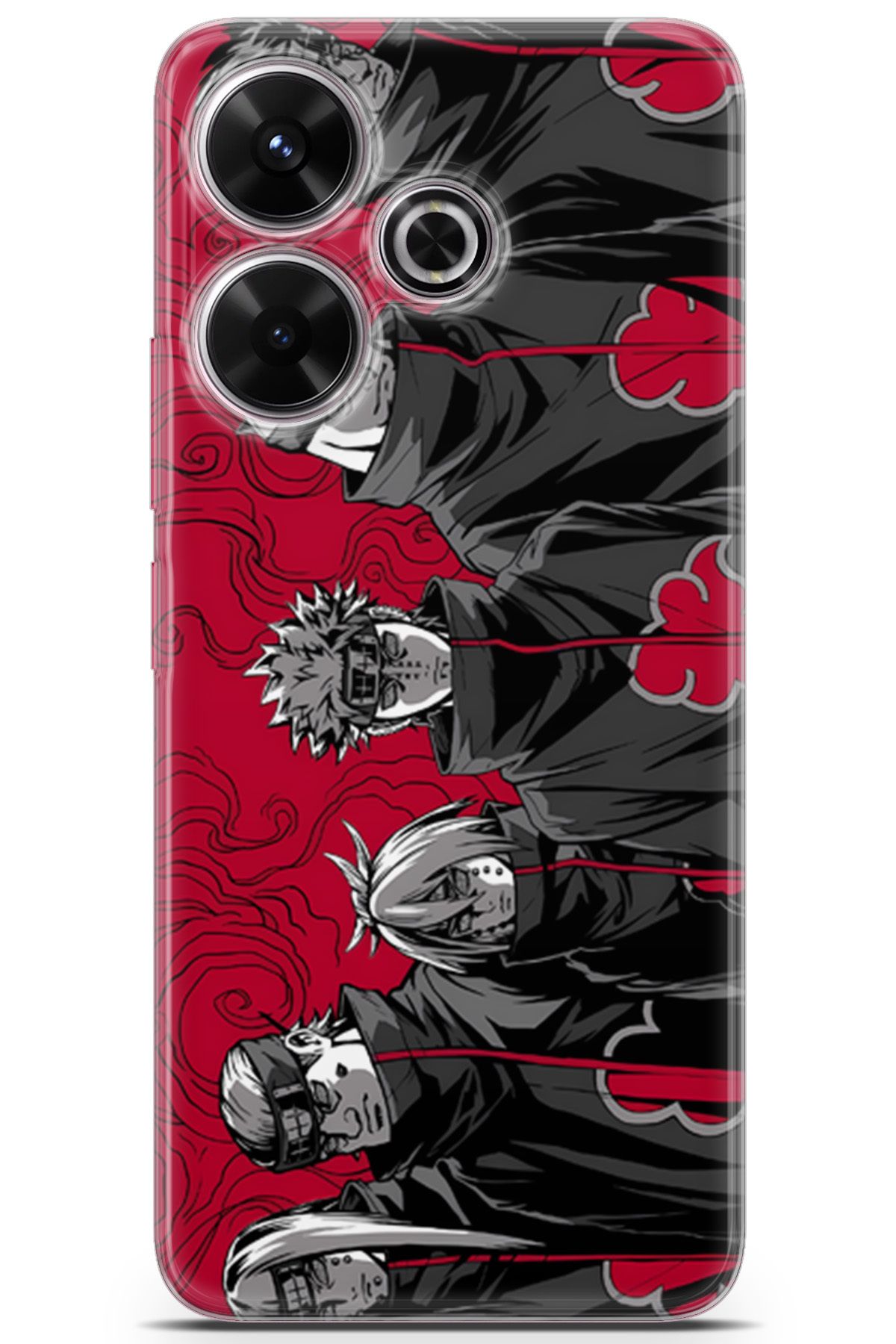 Kordilya Xiaomi Redmi 13 uyumlu Manga 13 Baskılı Telefon Kabı Akatsuki Shippuden Naruto