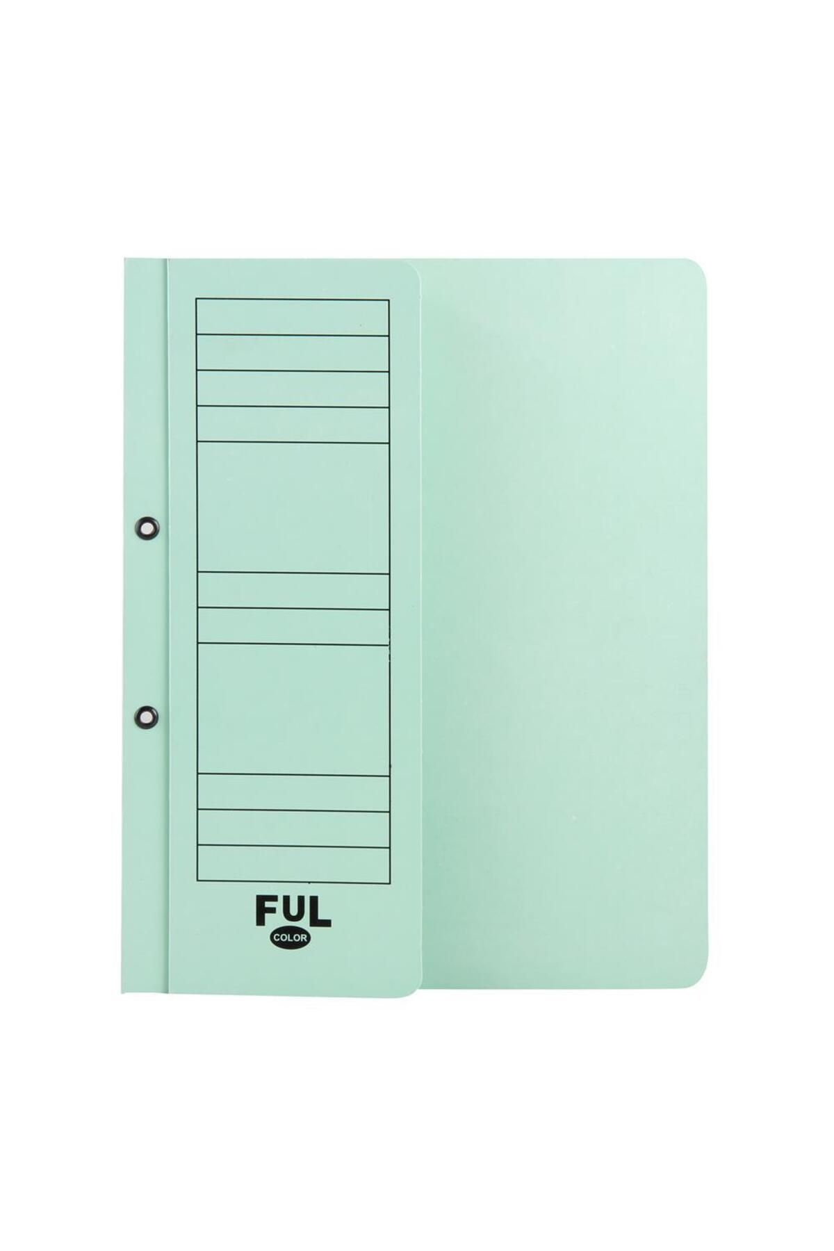 XPLUS Ful Color 04754 Yarım Kapak Dosya Karton A4 50 Adet - Yeşil