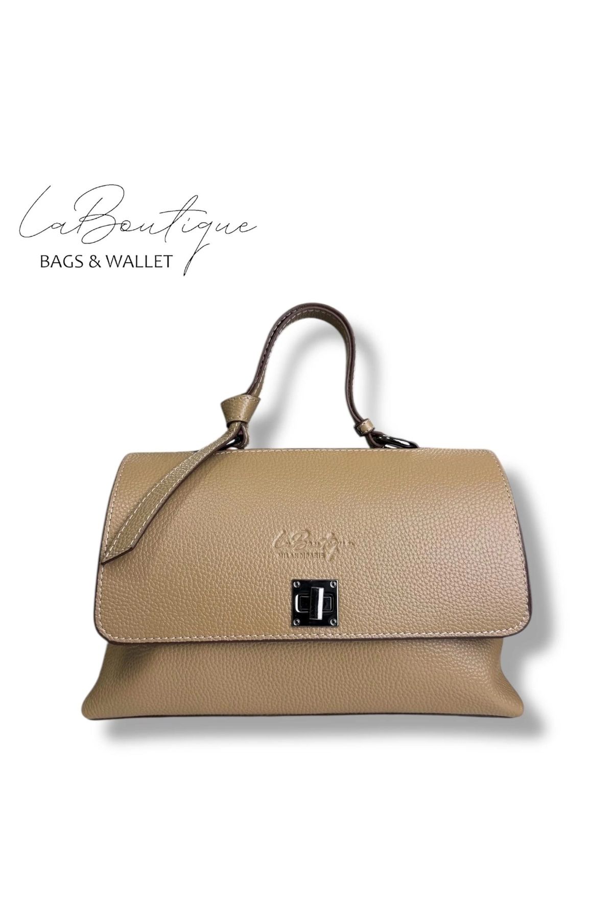 LA BOUTIQUE %100 DERİ LB ÇANTA D-2200 BİSKÜVİ