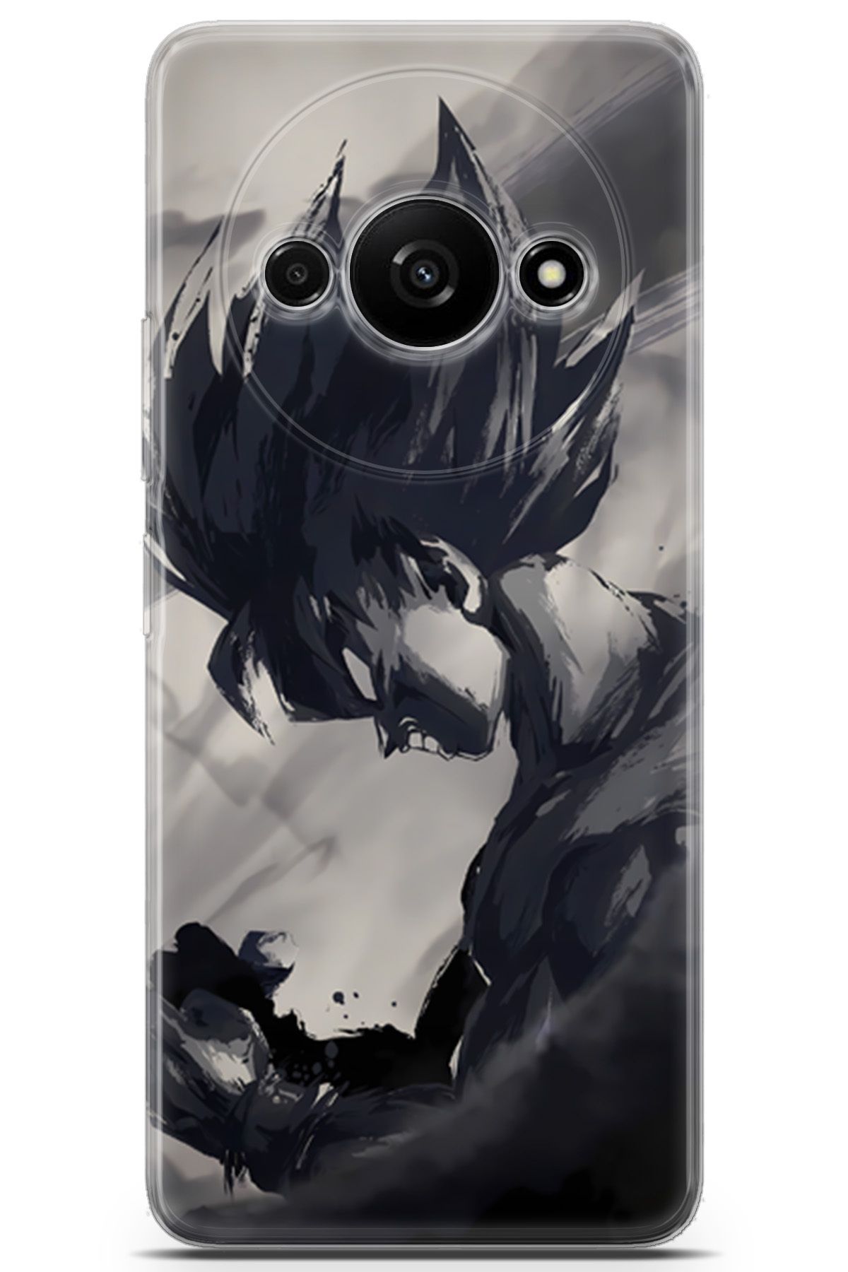 Kordilya Xiaomi Redmi A3 uyumlu Manga 20 UV Silikon Goku Çizim Anime