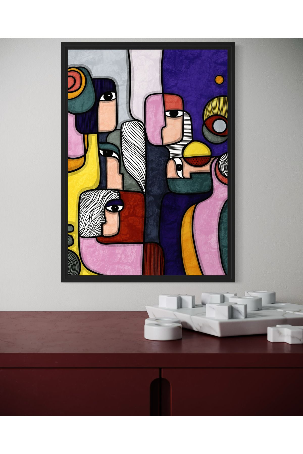 Woodsuppco Picasso Çerçevesiz Poster, Duvar Posteri, Sanatsal Poster, Duvar Dekoru
