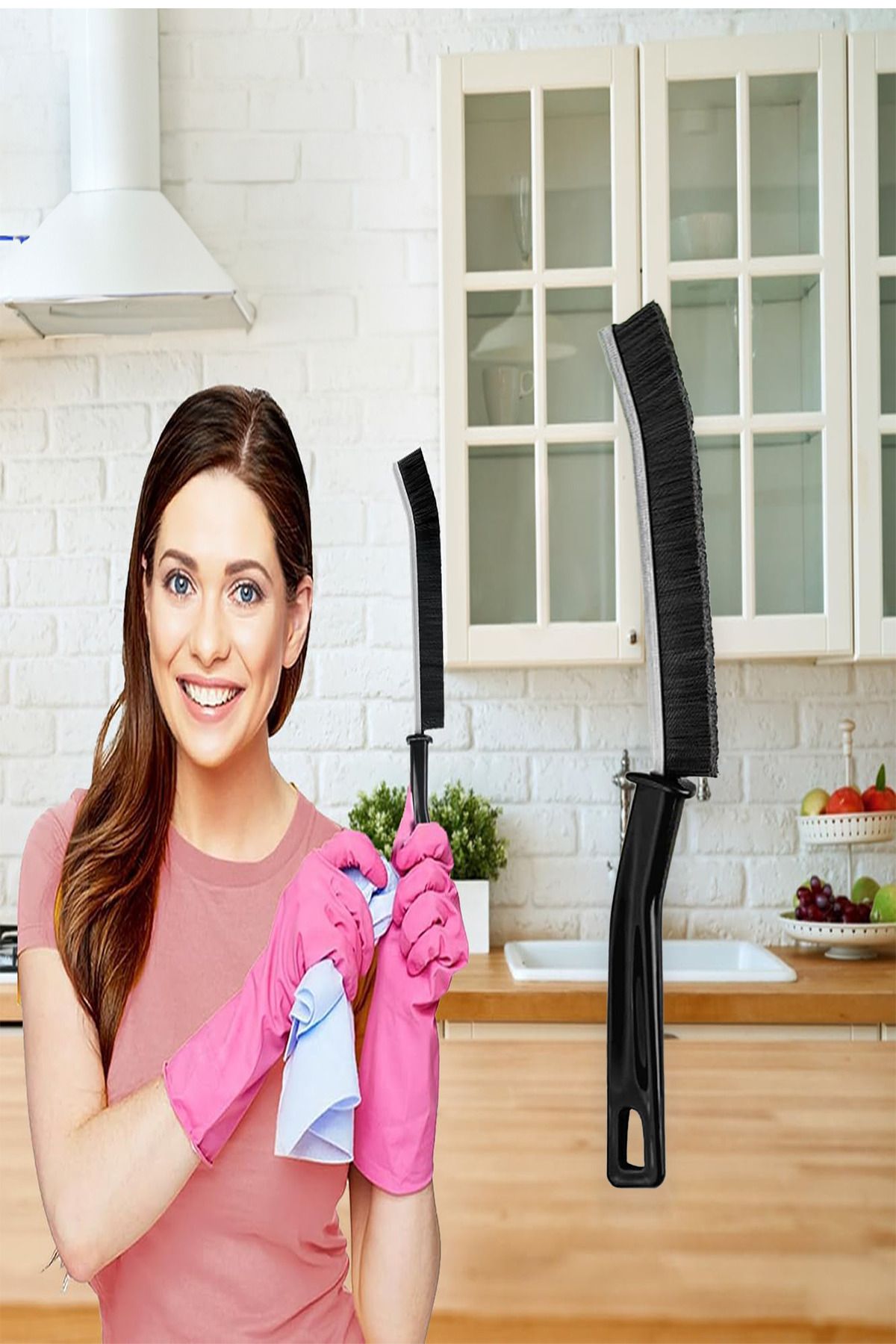 Baxters Detay Temizlik Fırçası Mutfak Banyo Lavabo Kir Yağ Çıkarma Derz Fayans Arası Detaylı Temizlik Gereci
