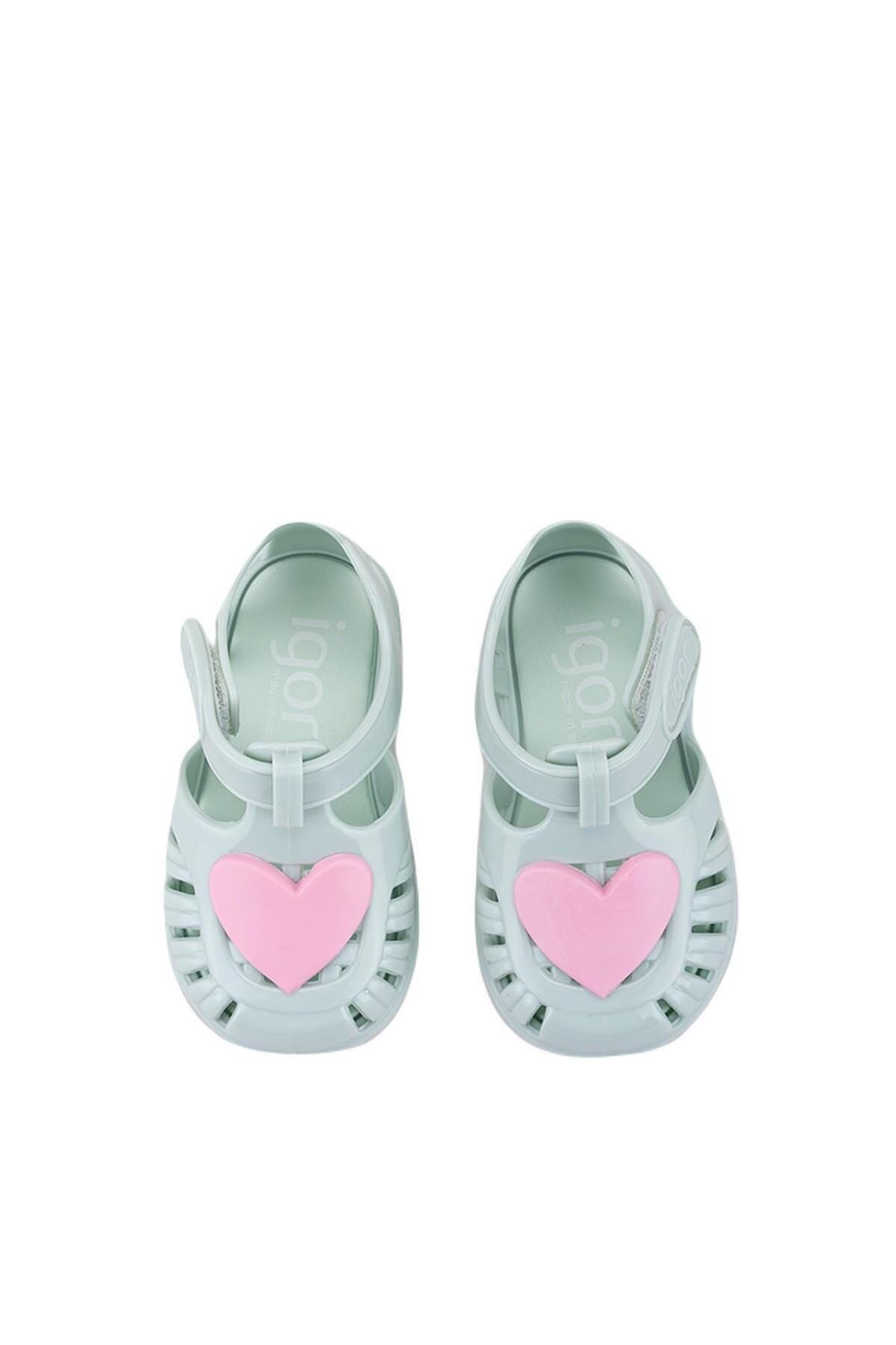 صندل ورزشی سبز دخترانه و پسرانه بچگانه S10310 026 TOBBY GLOSS LOVE SANDALS ان IGOR