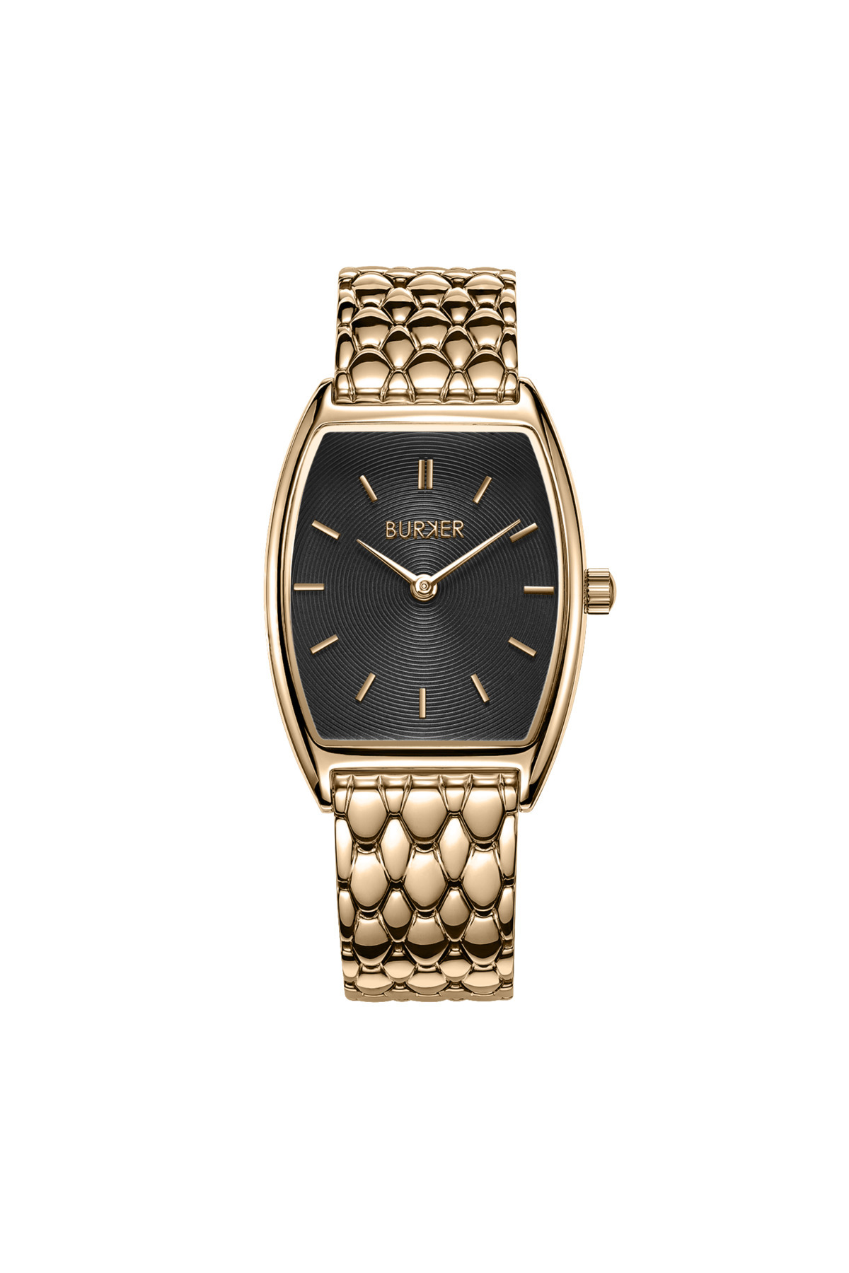 Burker Damenuhr Grace Schwarz Gold Silber