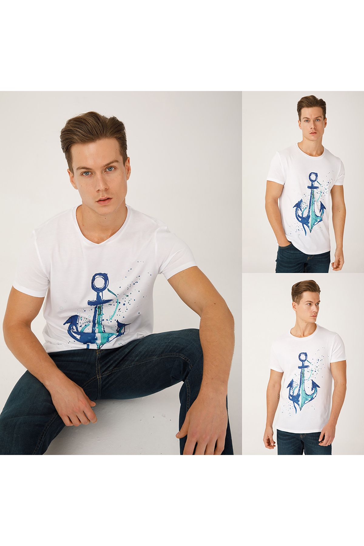 ANEMOSS-Anchor Crew Neck Mens T Shirt 6