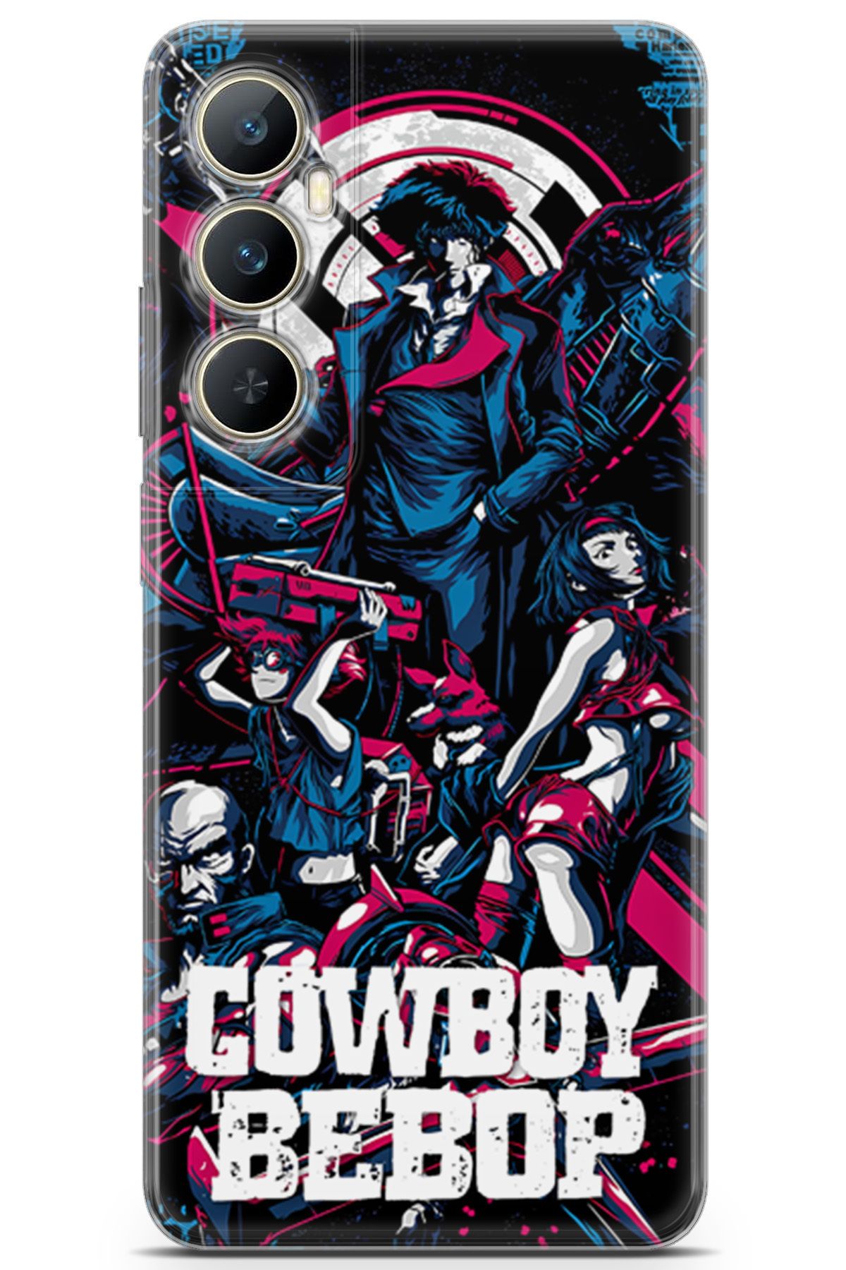 Kordilya Realme C65 4G uyumlu Manga 18 HD UV Baskı Cowboy Bebop