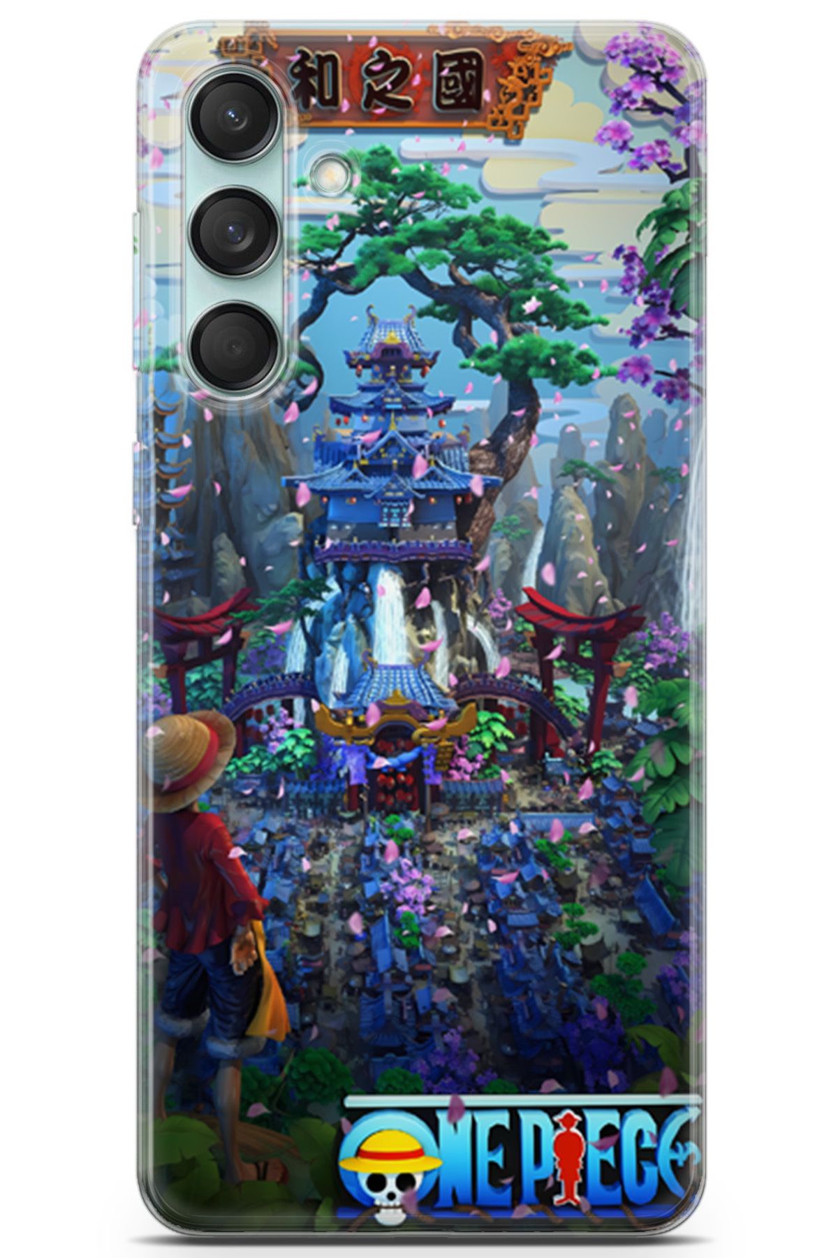 Kordilya Samsung Galaxy M55 uyumlu Manga 35 4K Baskı One Piece Monkey