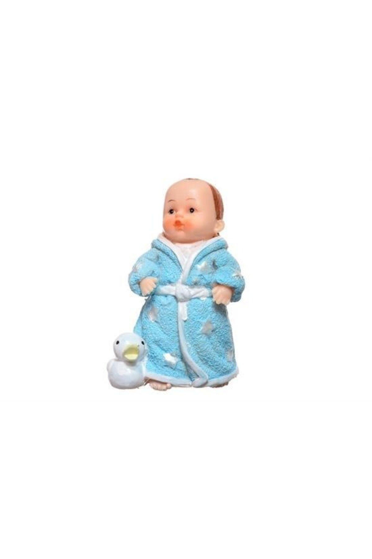 delta online Decotown Hediyelik Sevimli Mavi Bebek Biblo Polyester Süs Eşyası