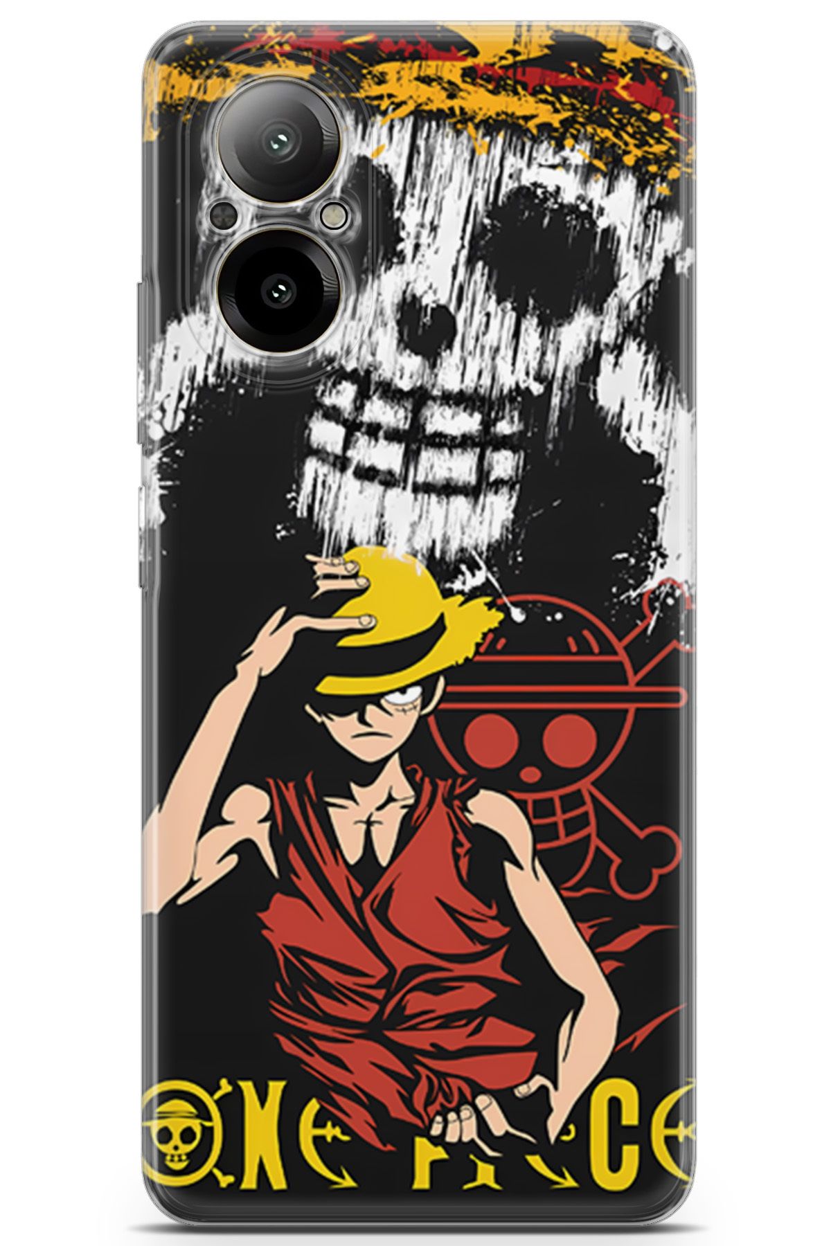 Uvilda Realme 12 Lite uyumlu Anime 24 Baskılı One Piece Luffy II