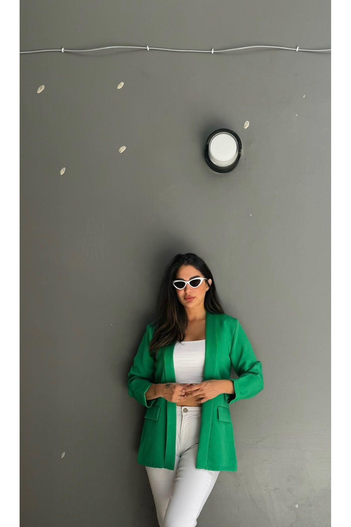 Butik Yeşil blazer ceket