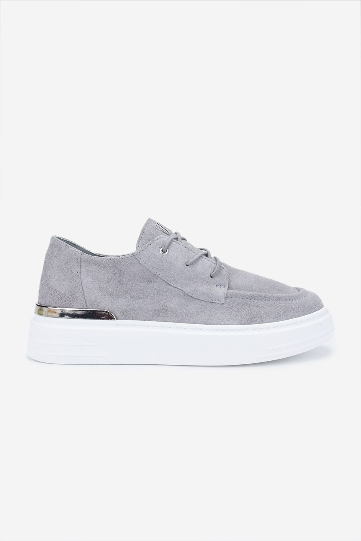 Valmenti Erkek Hakiki Deri Gri Sneakers & Spor Ayakkabı