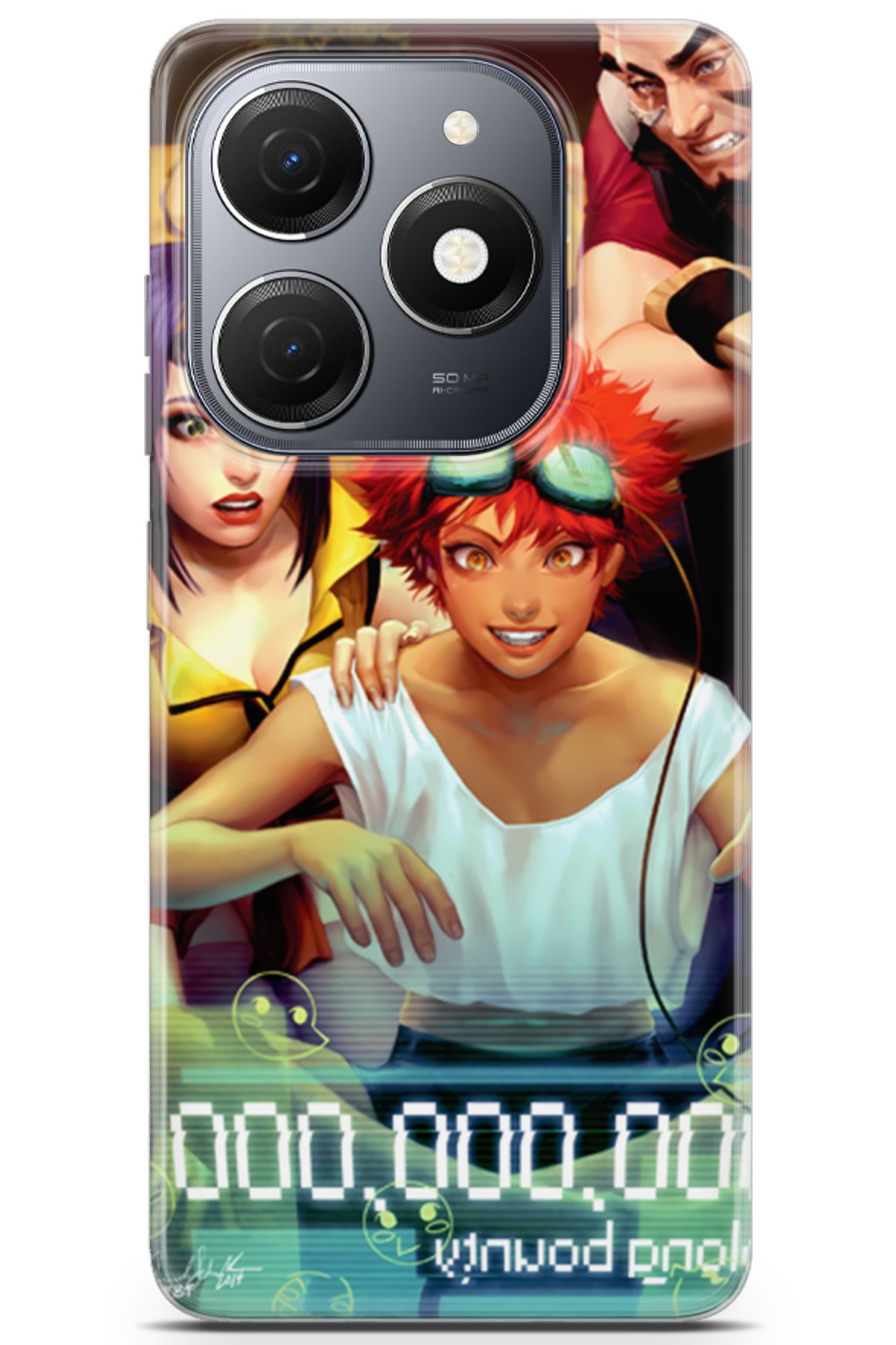 Kordilya Tecno Spark 20 uyumlu Manga 37 Baskılı Telefon Kabı Amanda Schank Cowboy