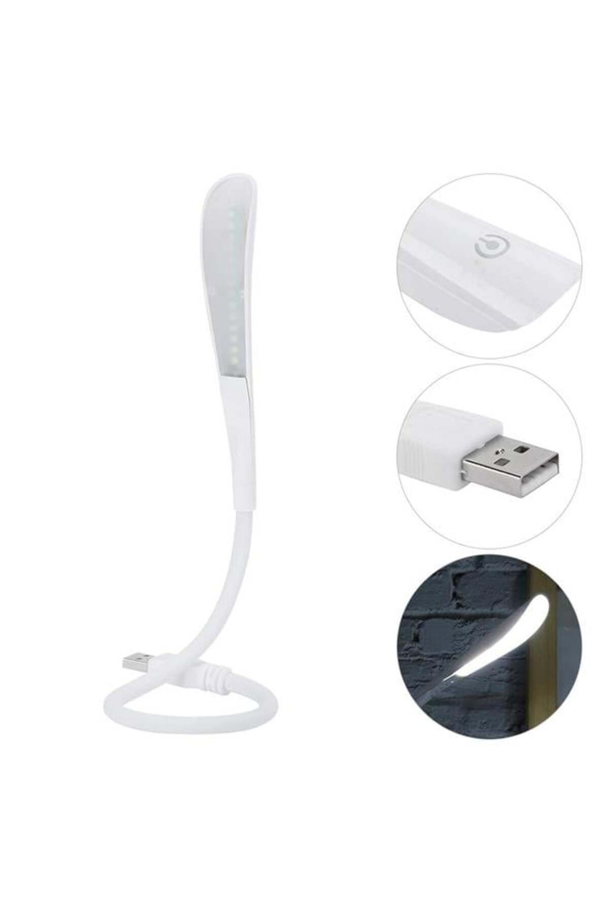 Powermaster Pm-24560 14 Ledli Beyaz Esnek Usb Led Lamba 3 Kademeli