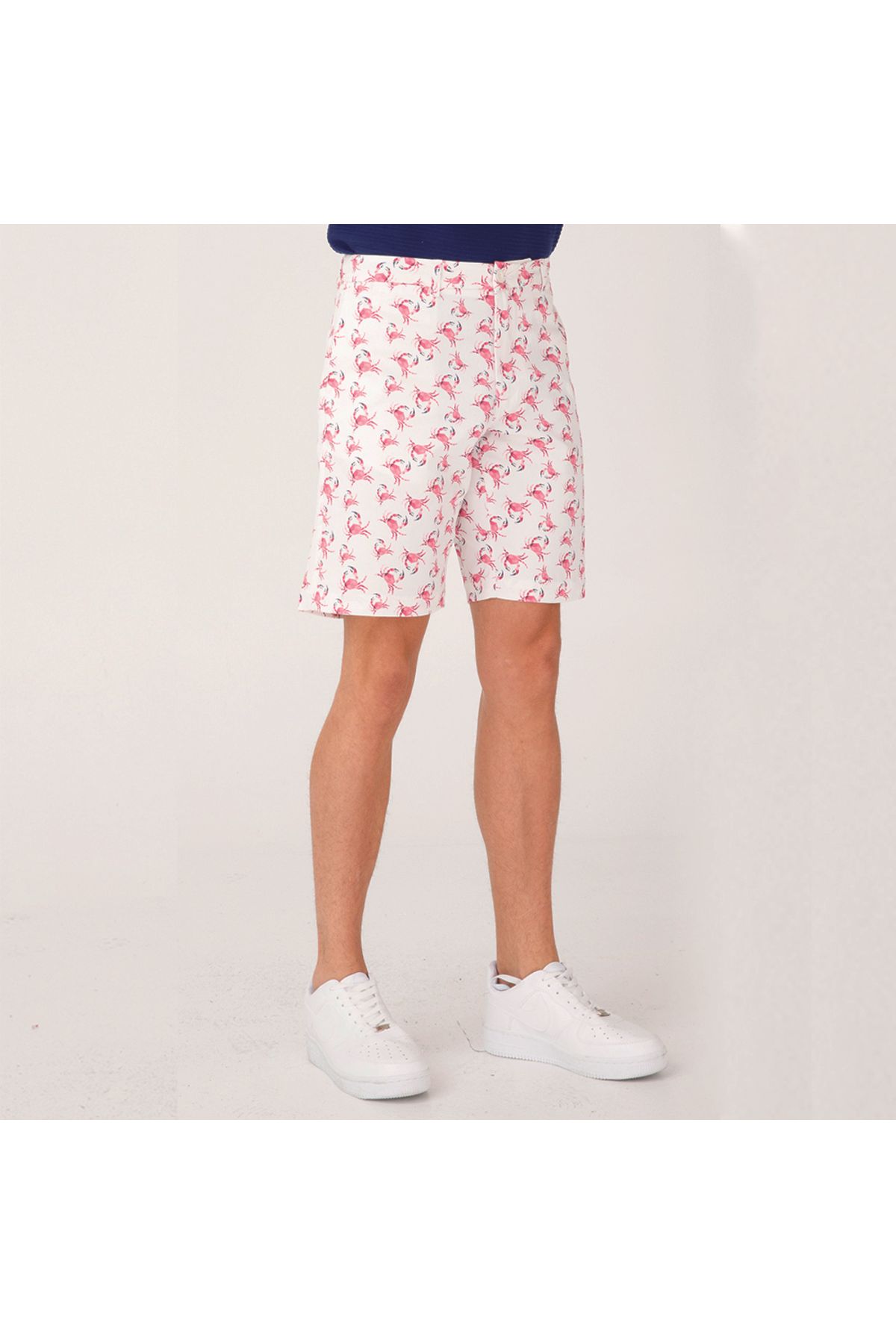 ANEMOSS-Crab Patterned Men's Shorts S 7