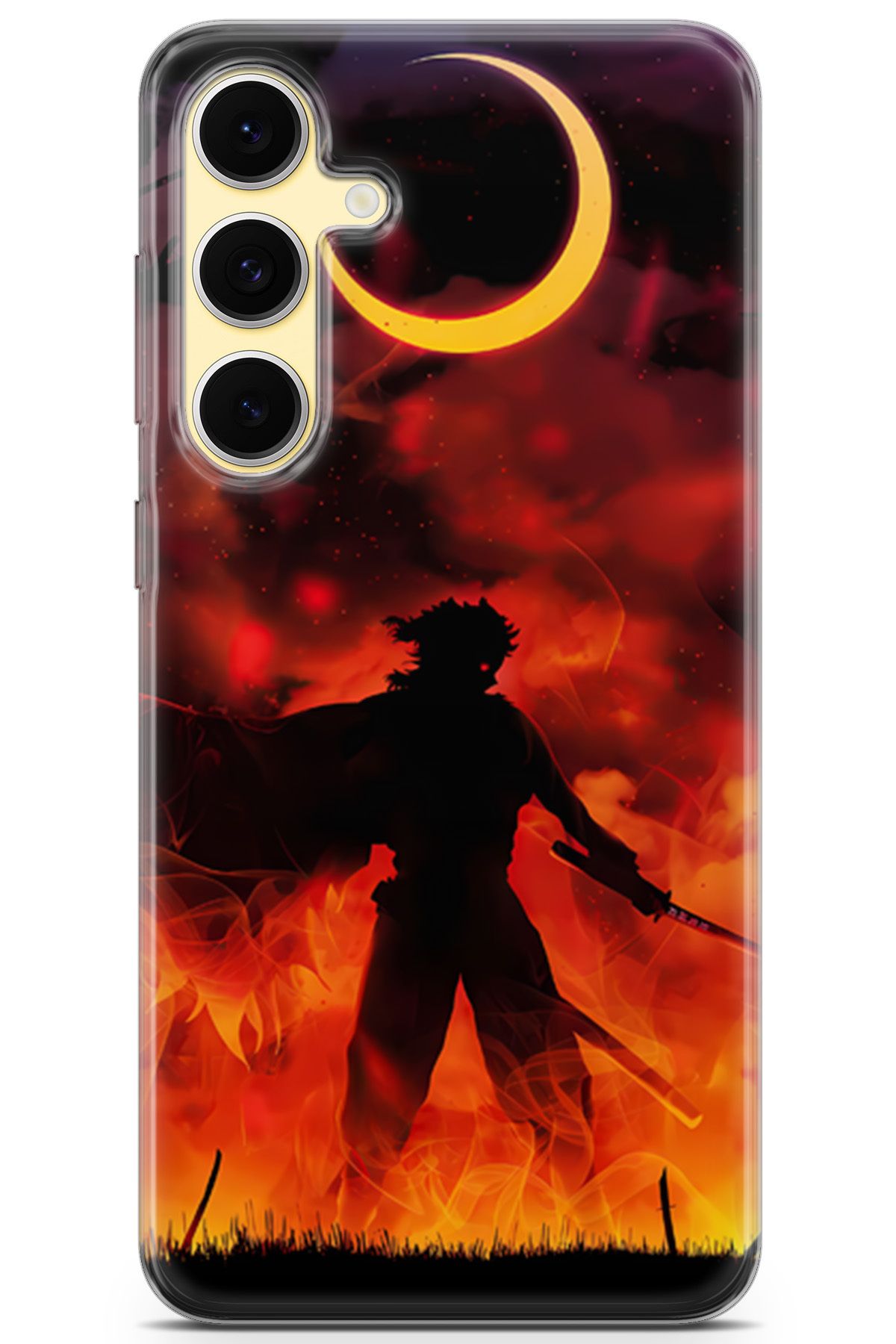 Kordilya Samsung Galaxy S24 FE uyumlu Manga 8 Koruyucu Rengoku Demon Slayer