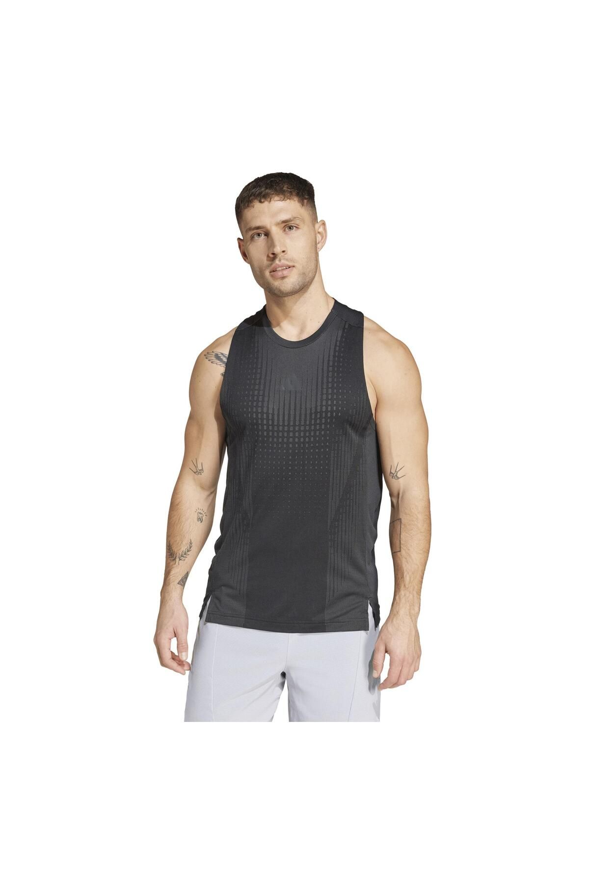 adidas JI8198-E adidas Aırchıll Tank Erkek T-Shirt Siyah