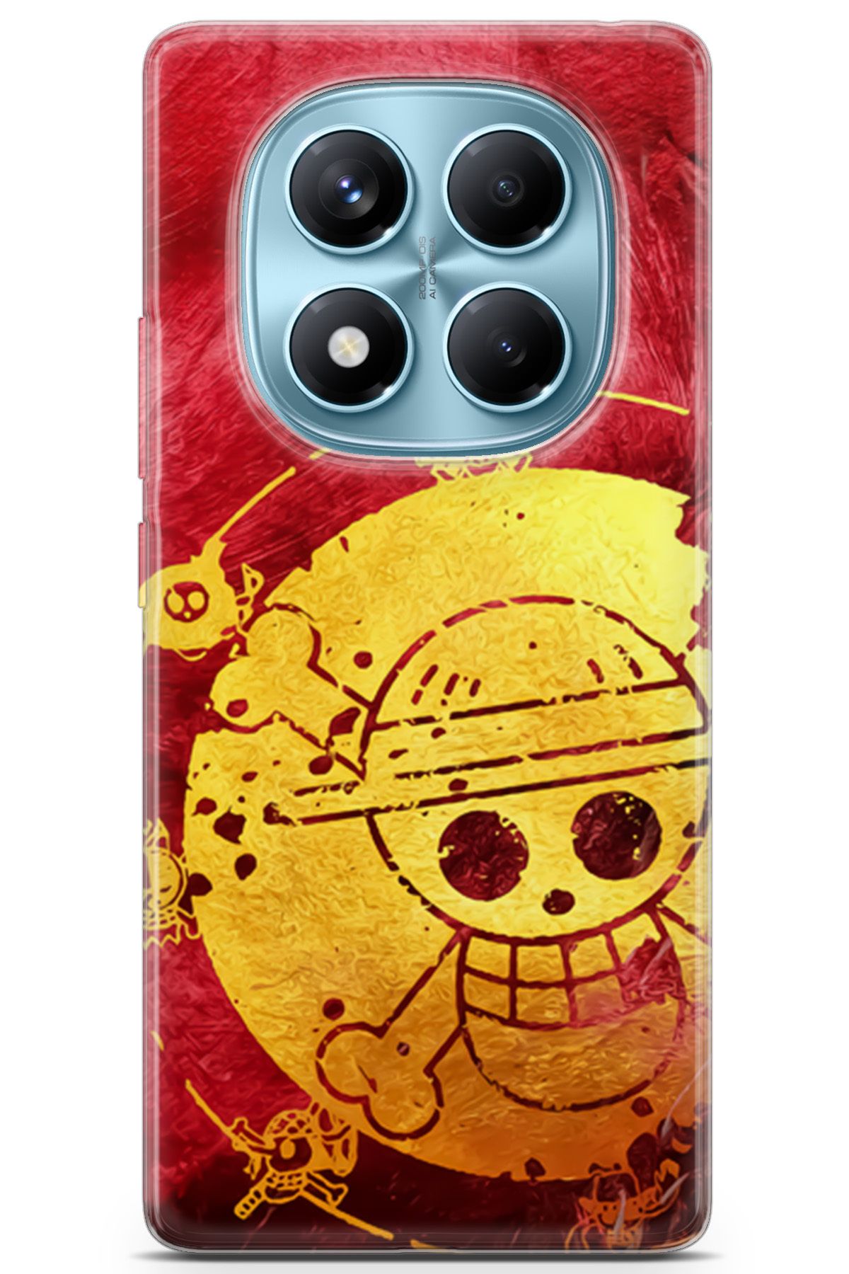 Kordilya Xiaomi Redmi Note 14 Pro 4G uyumlu Manga 36 UV Silikon One Piece Logo