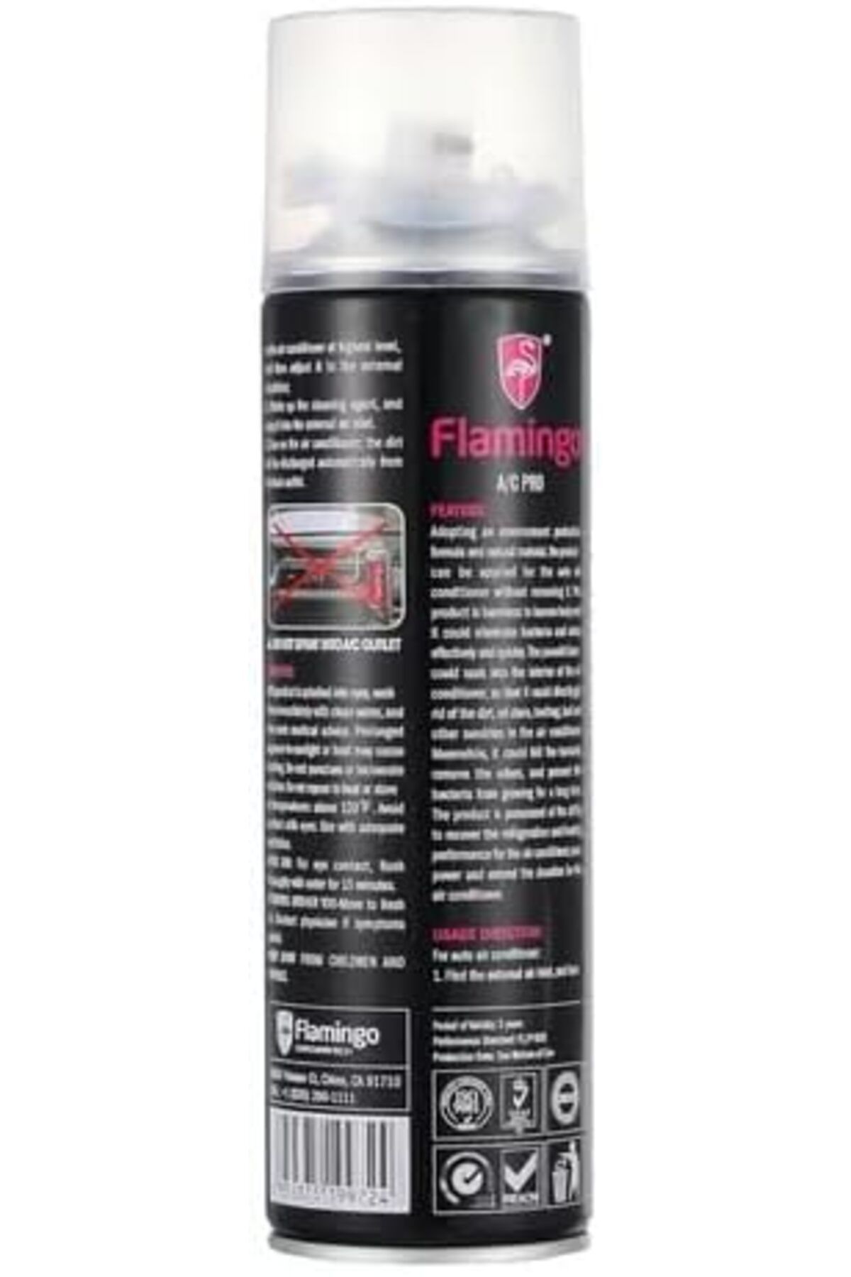 Flamingo-Car Air Conditioner Cleaner, 500ml 2