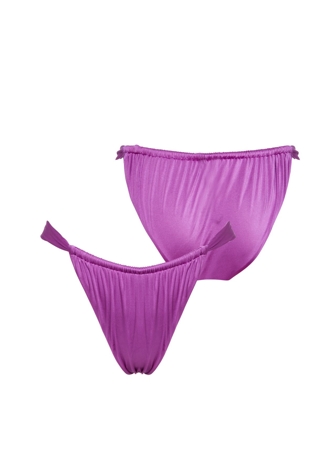Simi Underwear Mor Büzgülü Kadın Bikini Altı