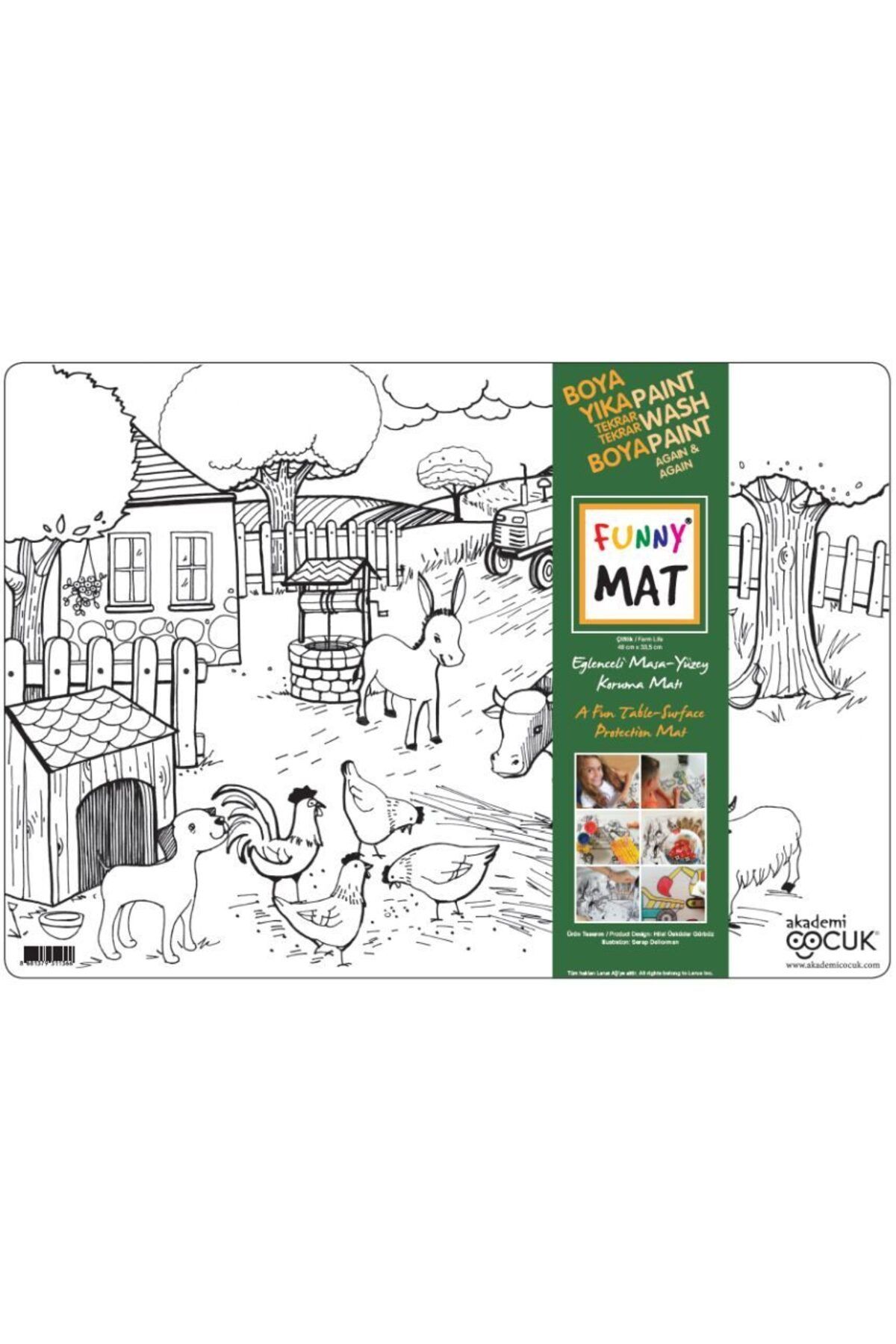 Destek Yayınları Funny Mat Çiftlik 335x48cm