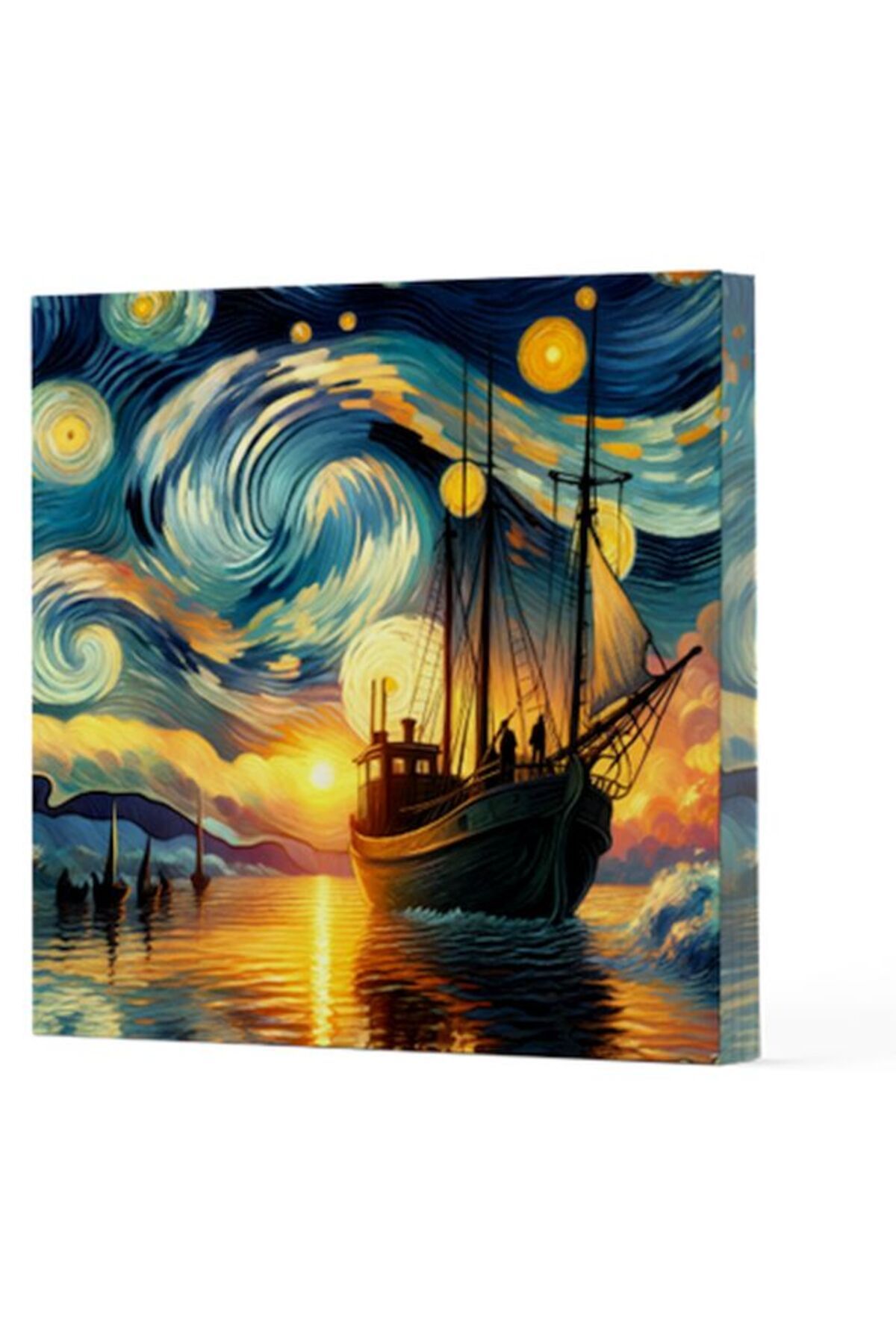 Destek Yayınları Van Gogh 2 Gemi Çizgisiz Yan Boyamalı Defter
