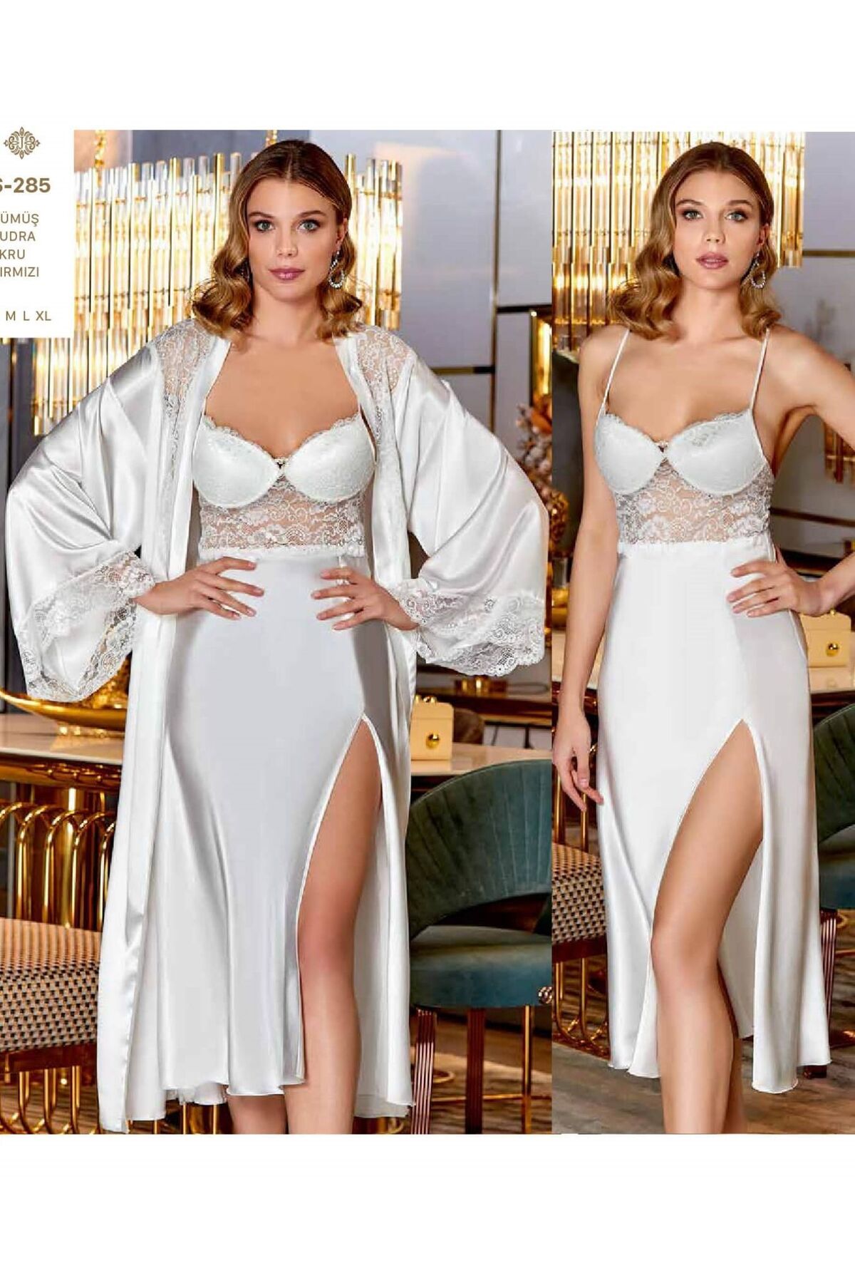 pierre İpek Saten 6'lı Çeyiz Seti S285