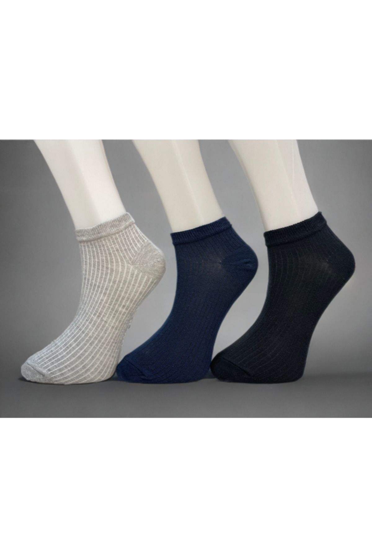 LAV SOCKS LAVSOCKS 3'lü Erkek Derby kısa çorap