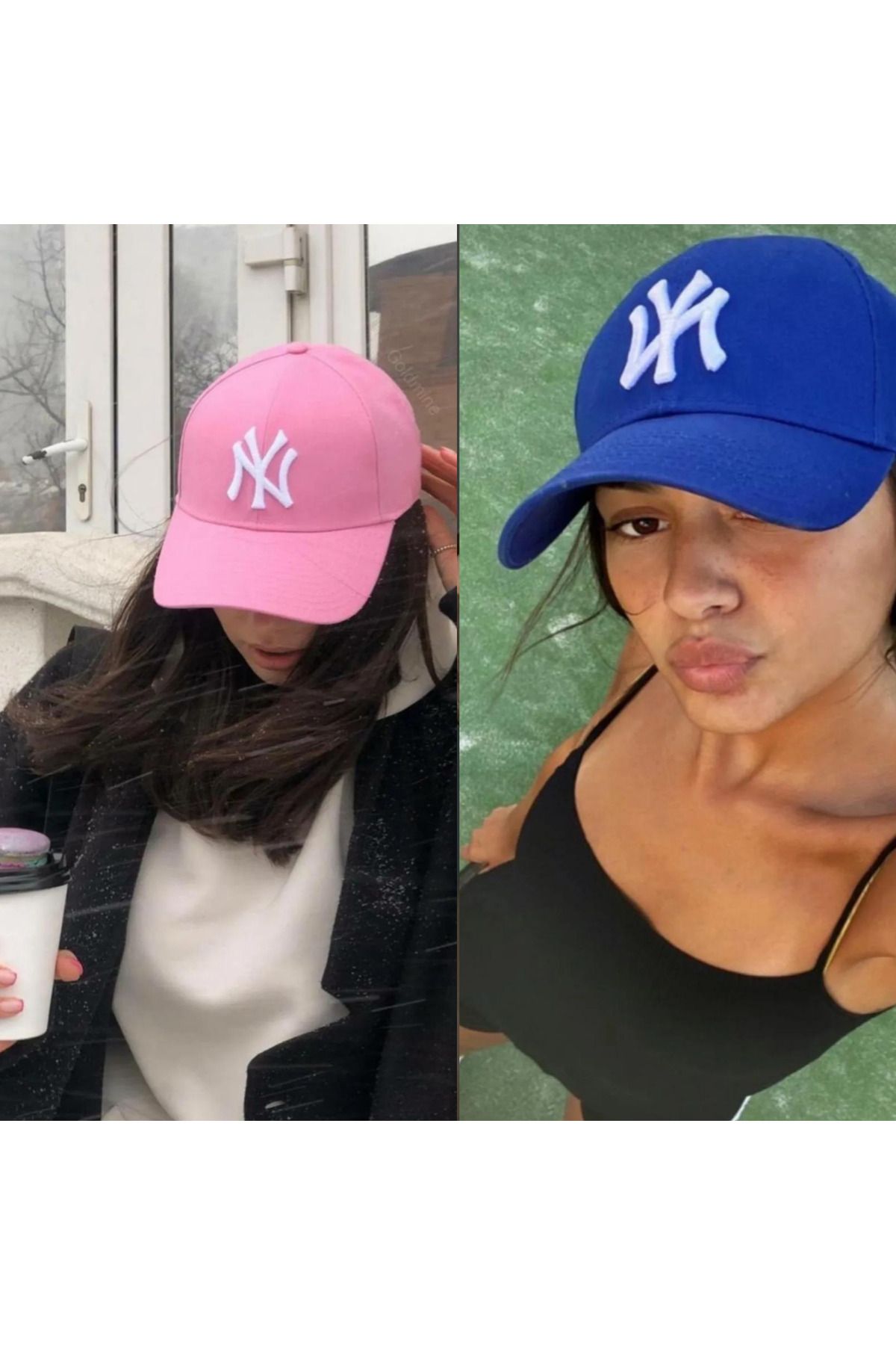 Wearflawless 2'li Takım Kadın Günlük Beyzbol NY Şapka